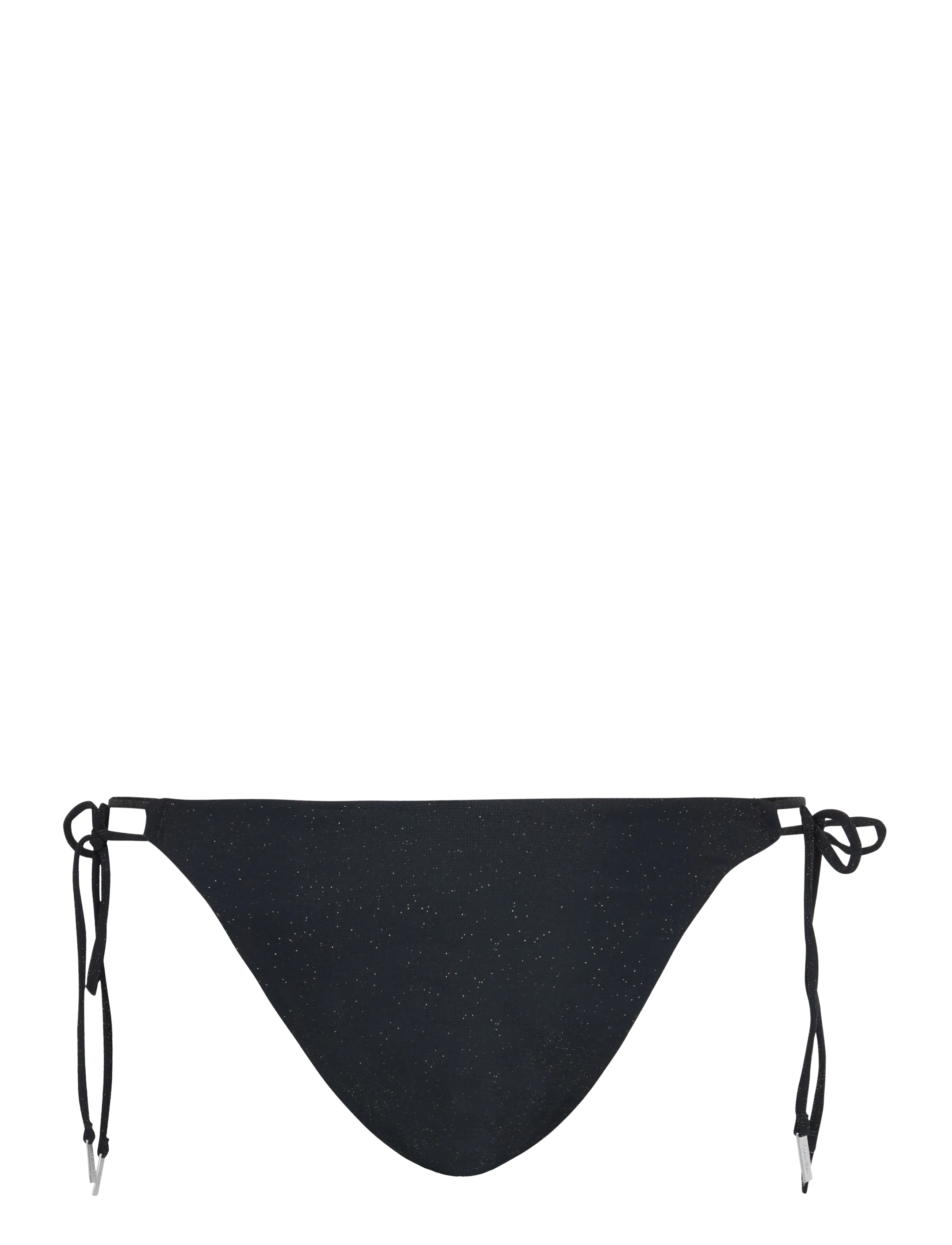 Calvin Klein - MONOLOGO SHINE SWIM SIDE TIE BIK - bikinis mit seitenbändern - black - 2