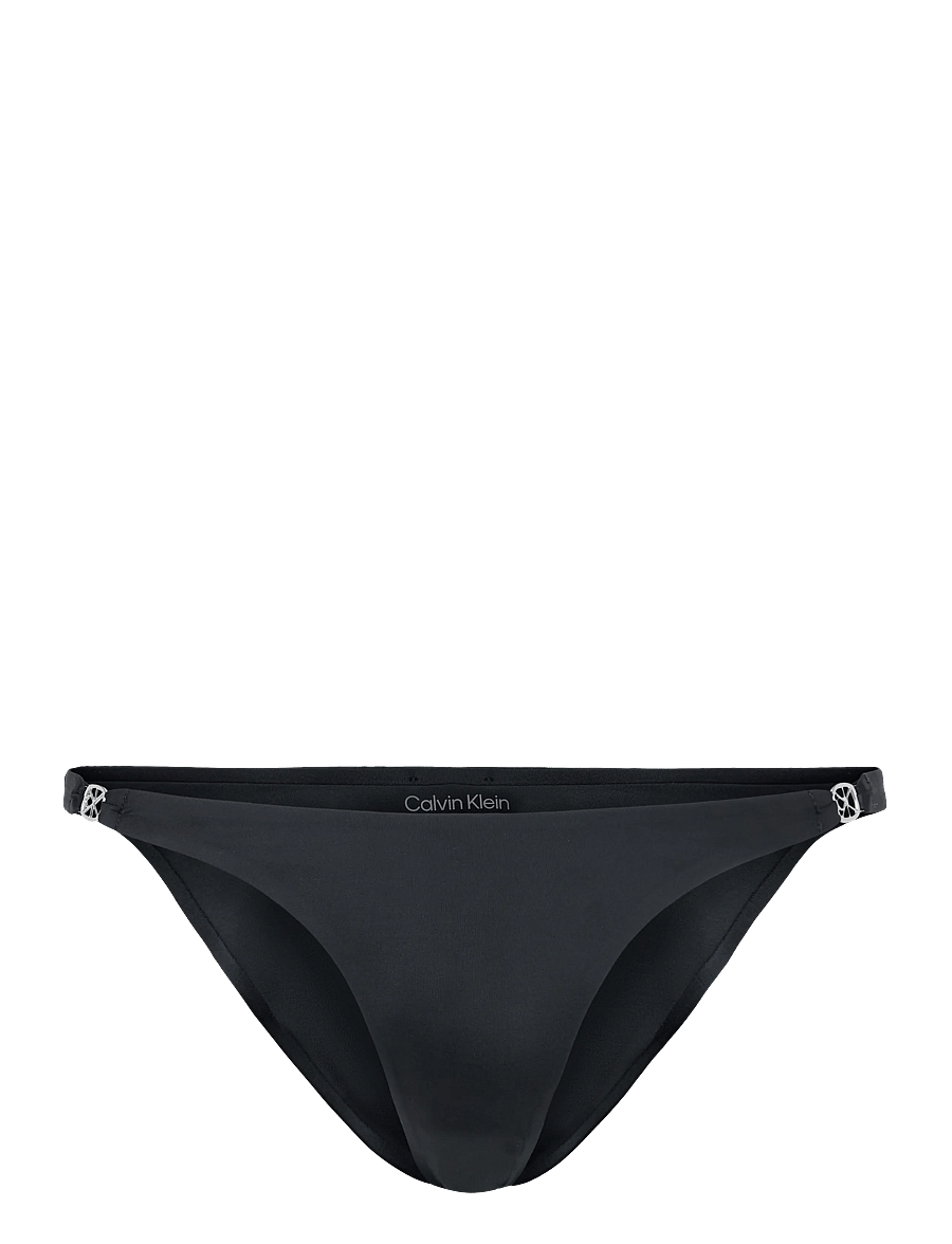 Calvin Klein - EMBLEM SWIM DIPPED BIKINI - bikini-slips - black - 1
