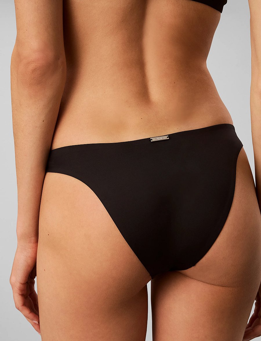 Calvin Klein - EMBLEM SWIM DIPPED BIKINI - bikini-slips - black - 5