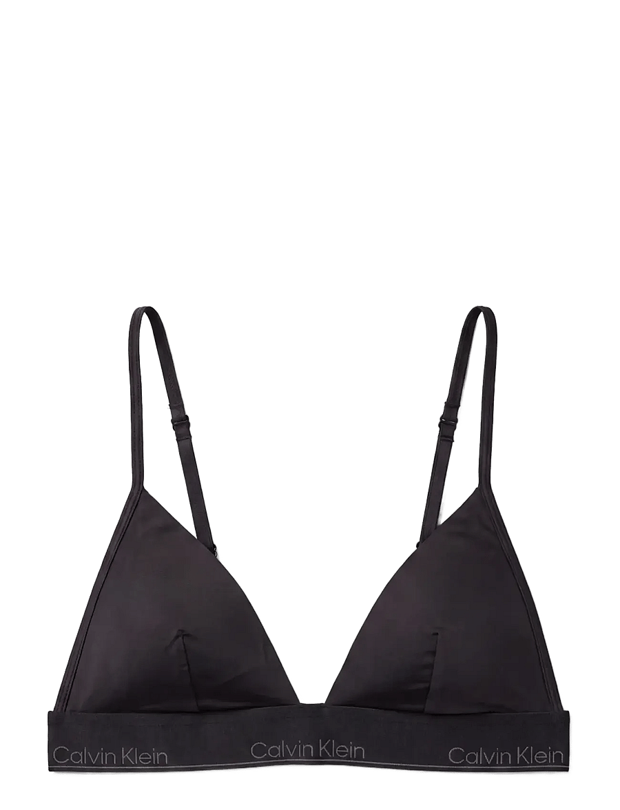 Calvin Klein - ICON SHINE SWIM SKINNY STRAP TRI - triangelformad bikinis - black - 1