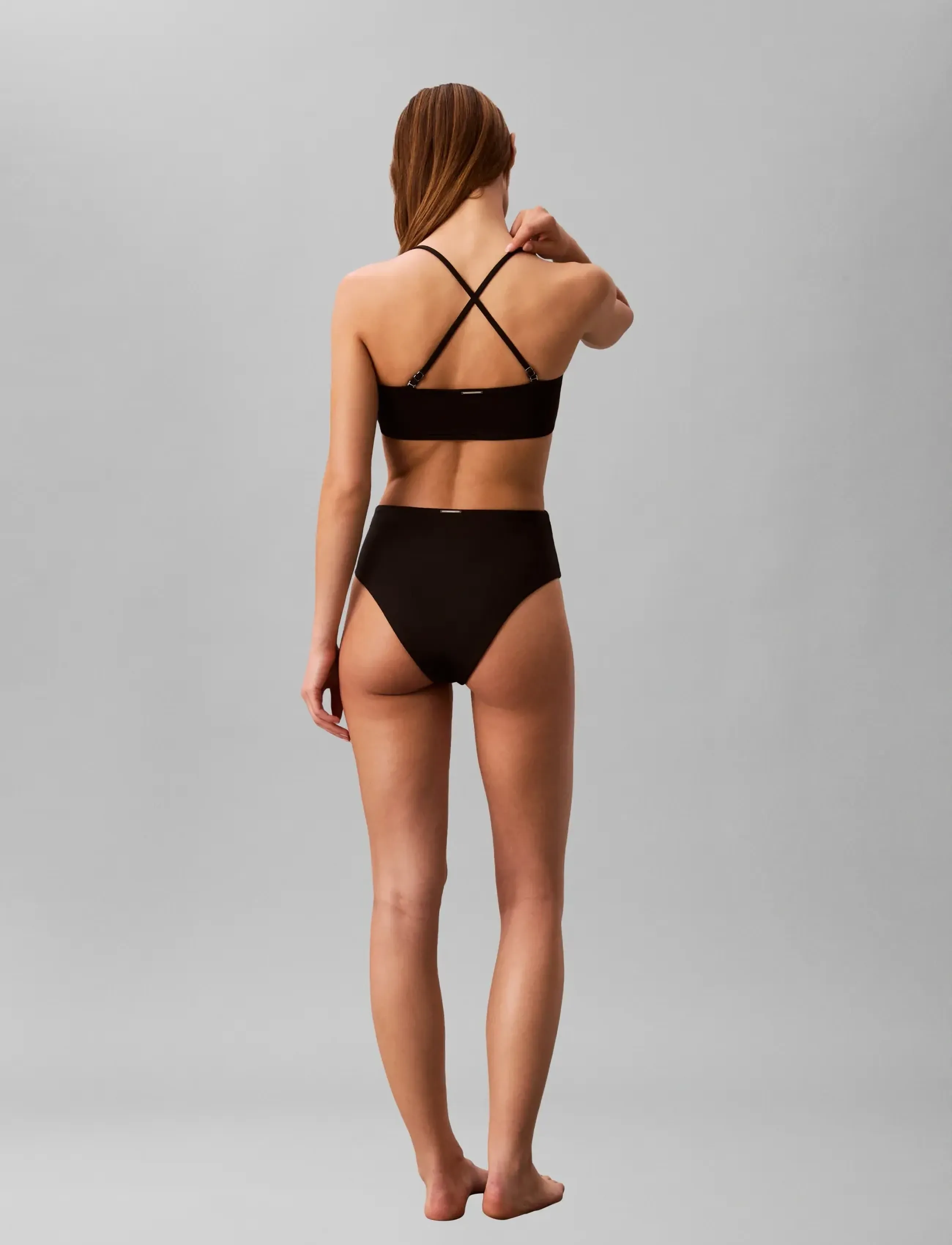 Calvin Klein - HIGH WAIST BIKINI - high waist bikini bottoms - black - 2