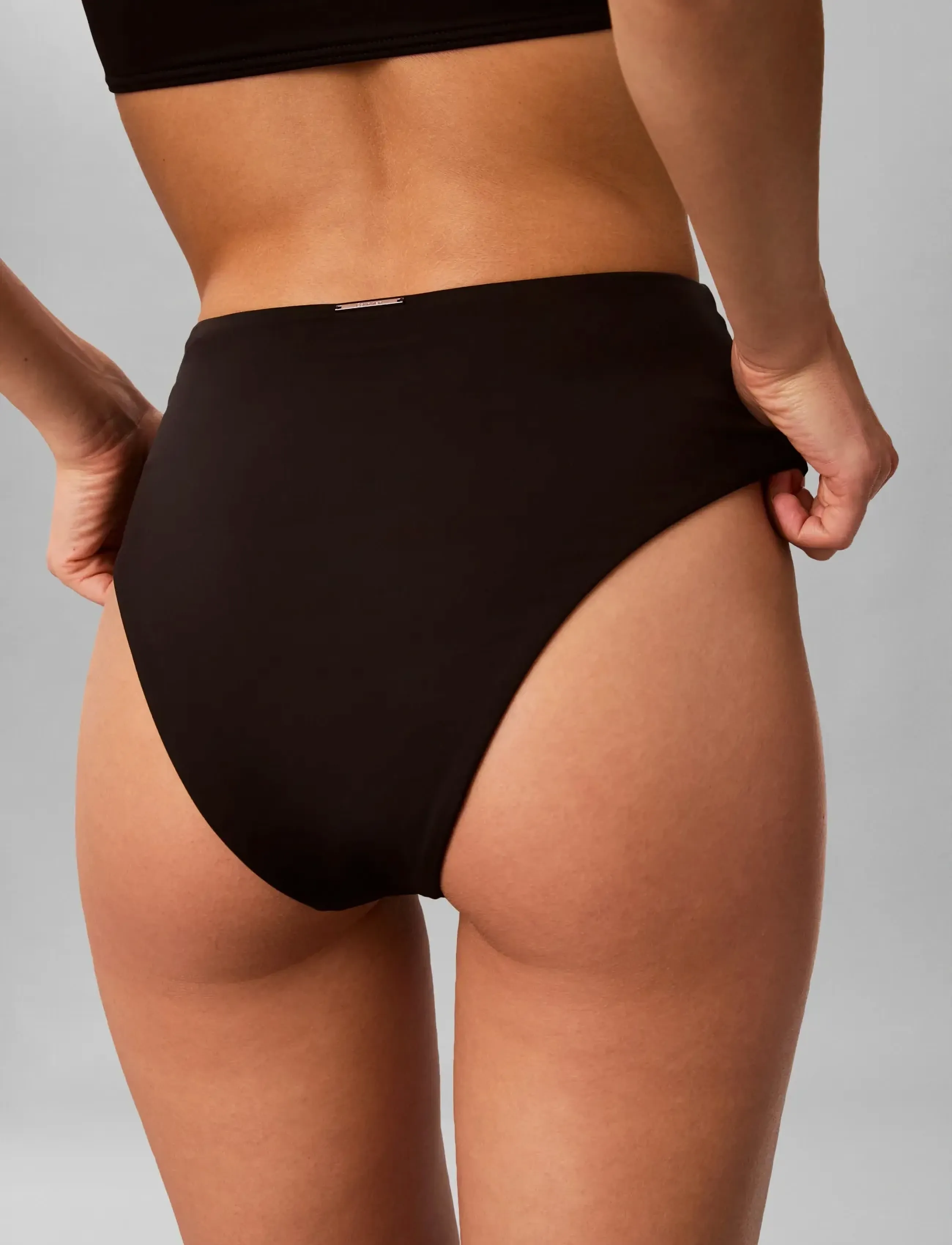 Calvin Klein - HIGH WAIST BIKINI - high waist bikini bottoms - black - 4