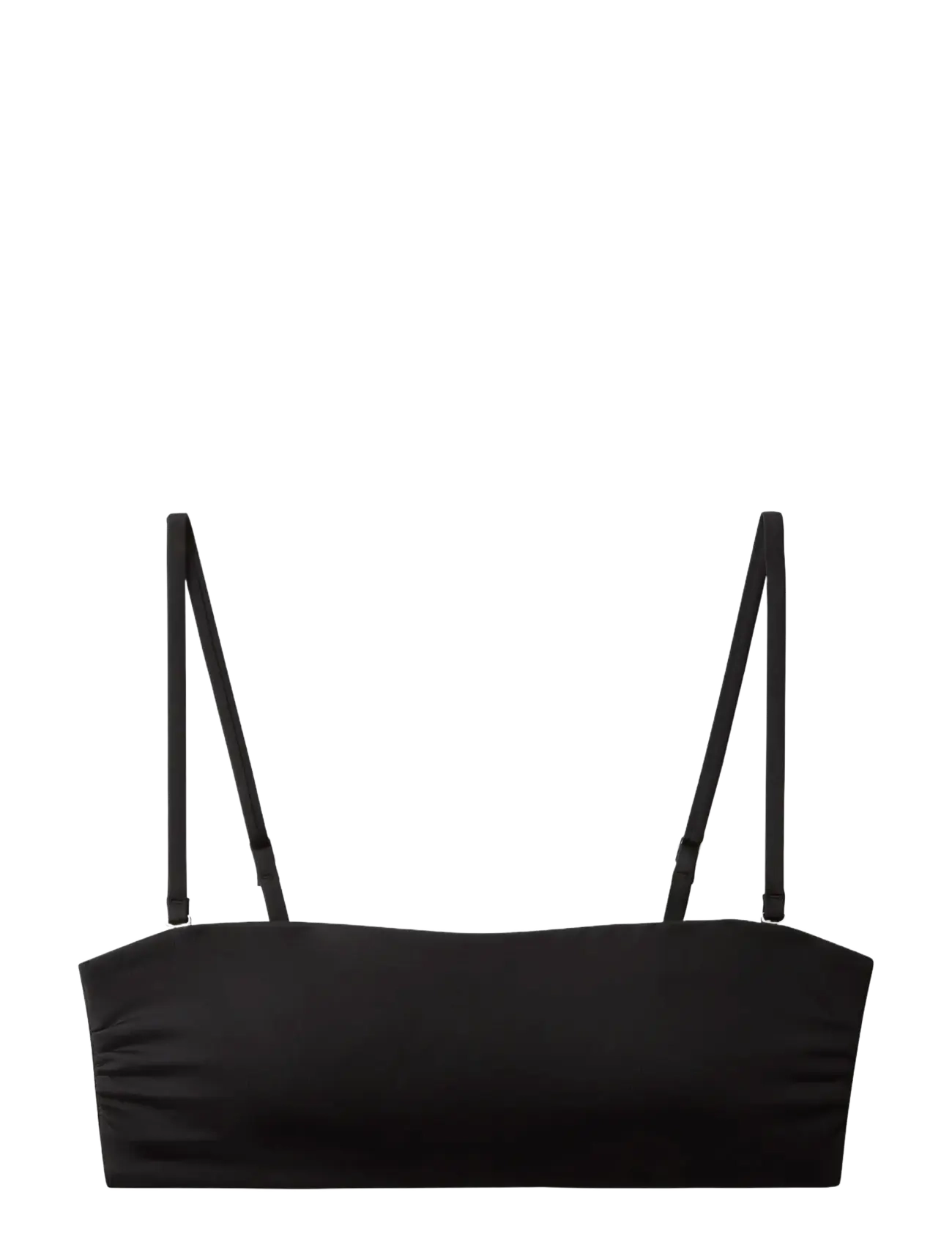 BANDEAU W STRAPS - BLACK