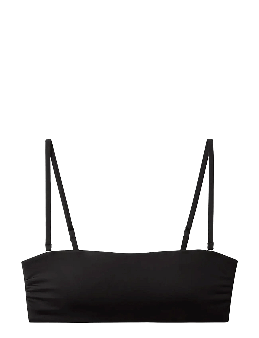 Calvin Klein - BANDEAU W STRAPS - bandeau-bikinis - black - 1