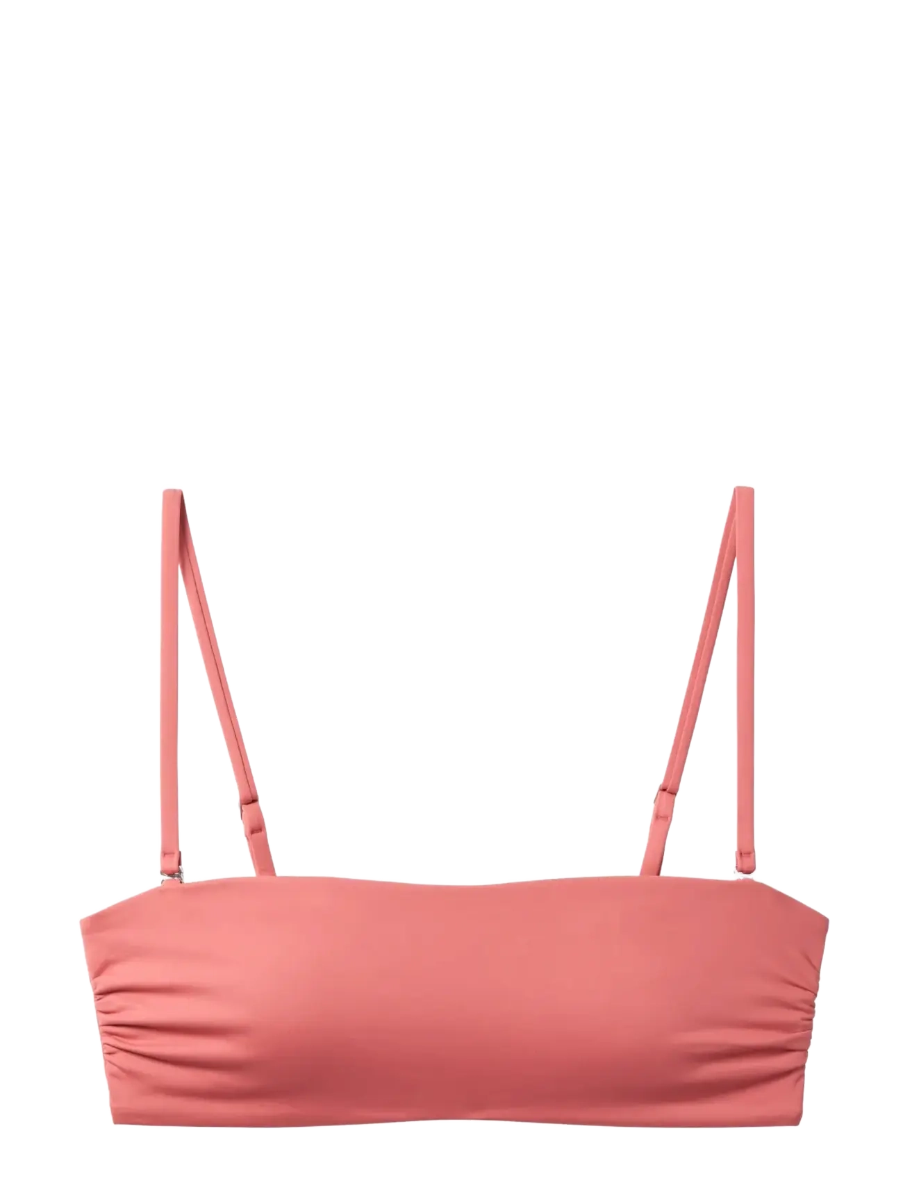 Calvin Klein BANDEAU W STRAPS - Badetøj - DUSTY CEDAR / pink/rose