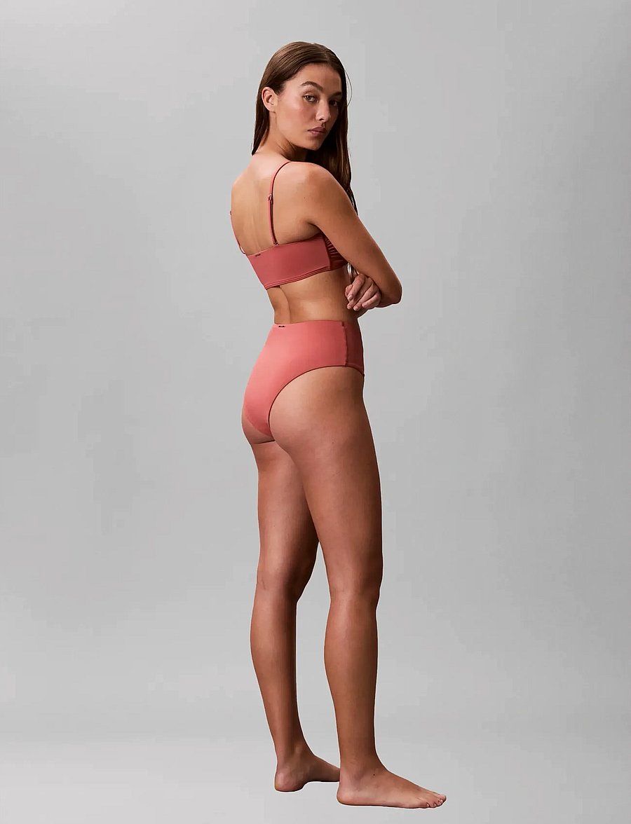 Calvin Klein - BANDEAU W STRAPS - bandeau-bikinis - dusty cedar - 2