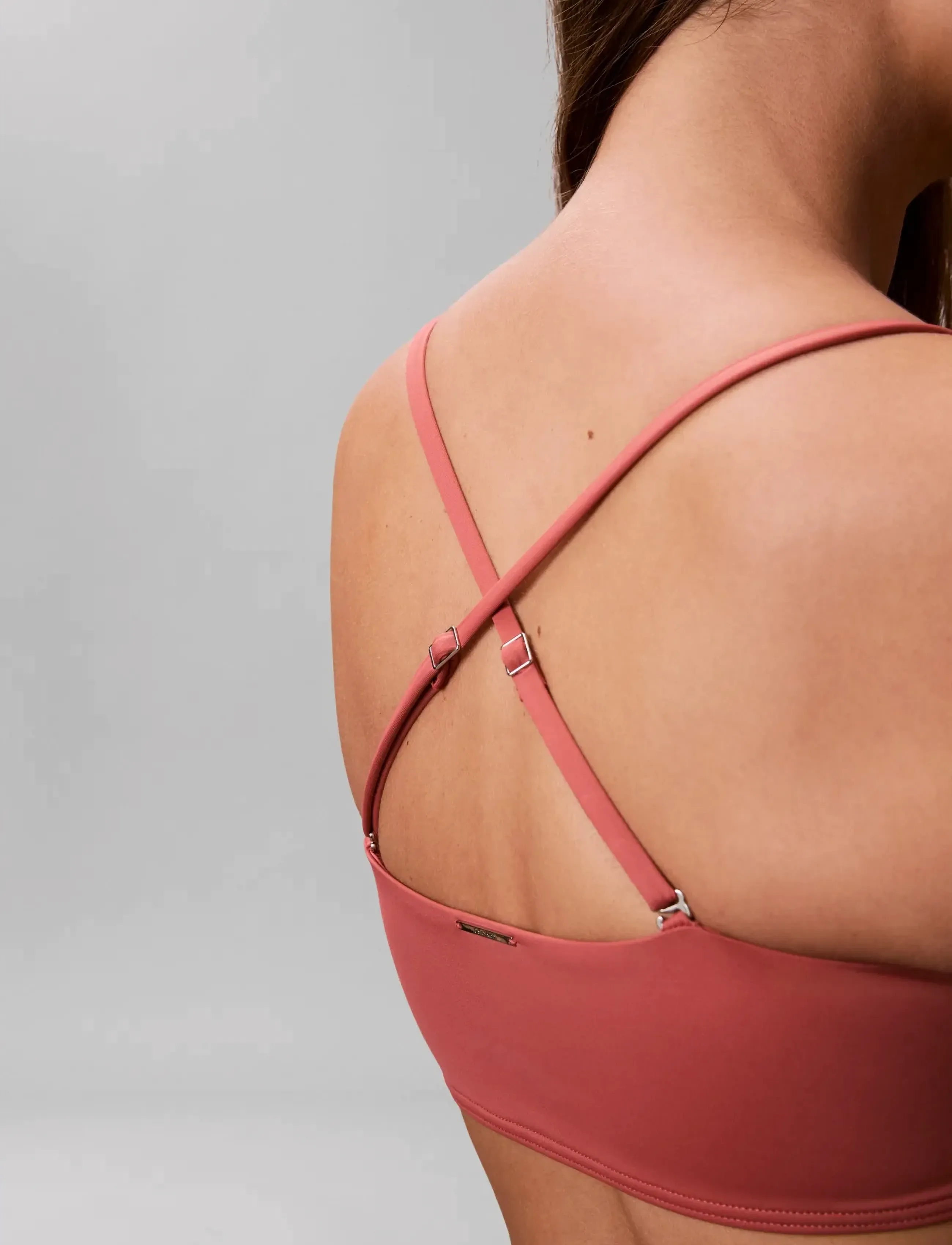 Calvin Klein - BANDEAU W STRAPS - bandeau-bikiní - dusty cedar - 4