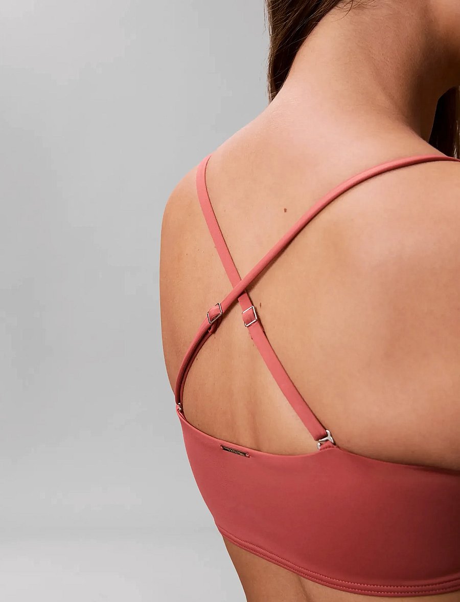 Calvin Klein - BANDEAU W STRAPS - bandeau-bikinis - dusty cedar - 4