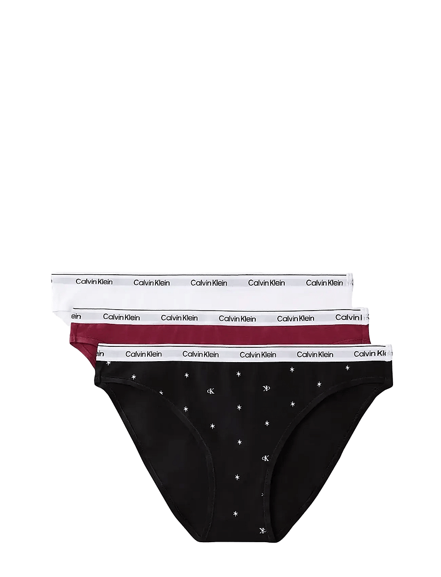 Calvin Klein - BIKINI 3PK - briefs - established red classic white seein - 1