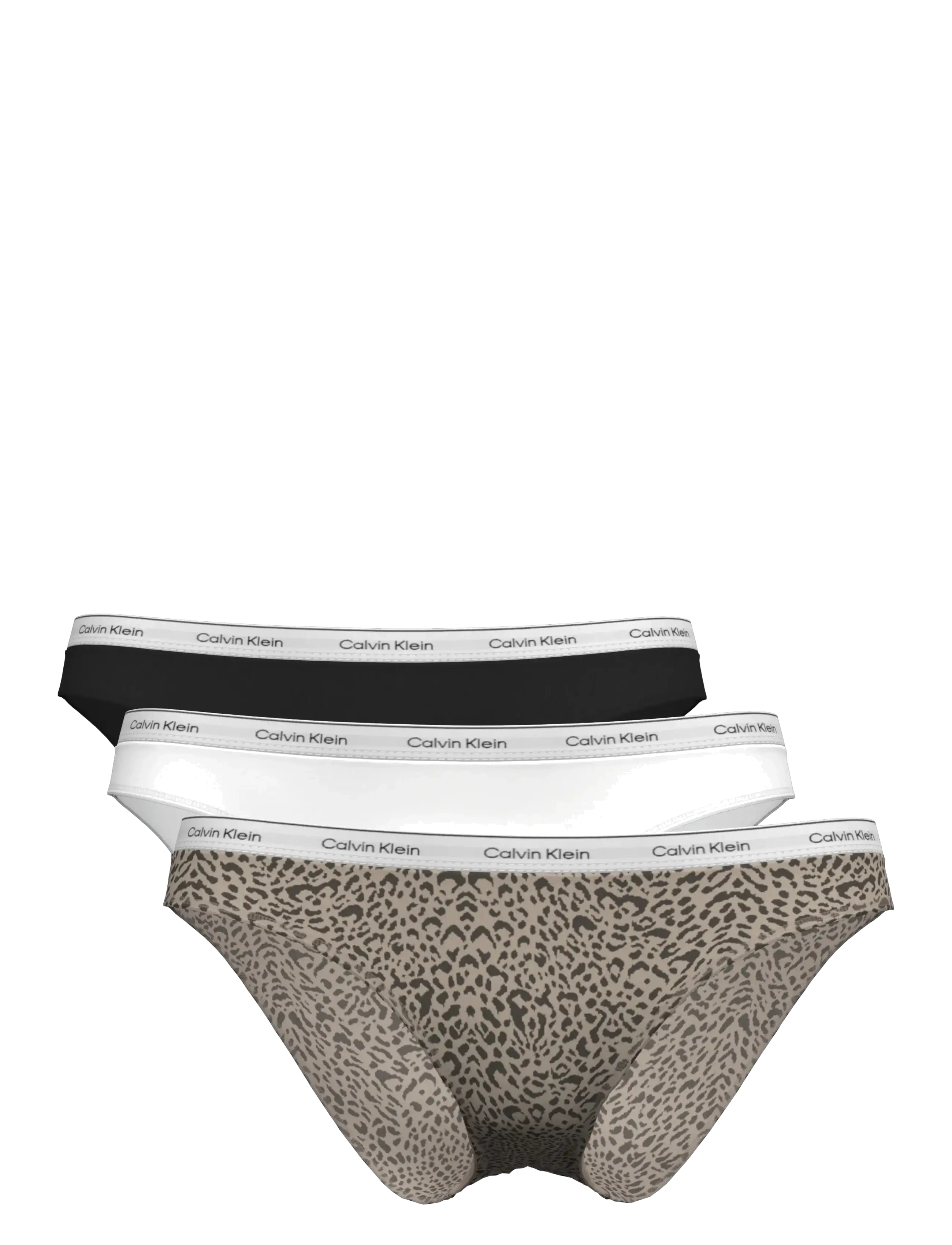 Calvin Klein BIKINI 3PK - Nyheter - BLACK  CLASSIC WHITE  ANIMAL MIRROR / black