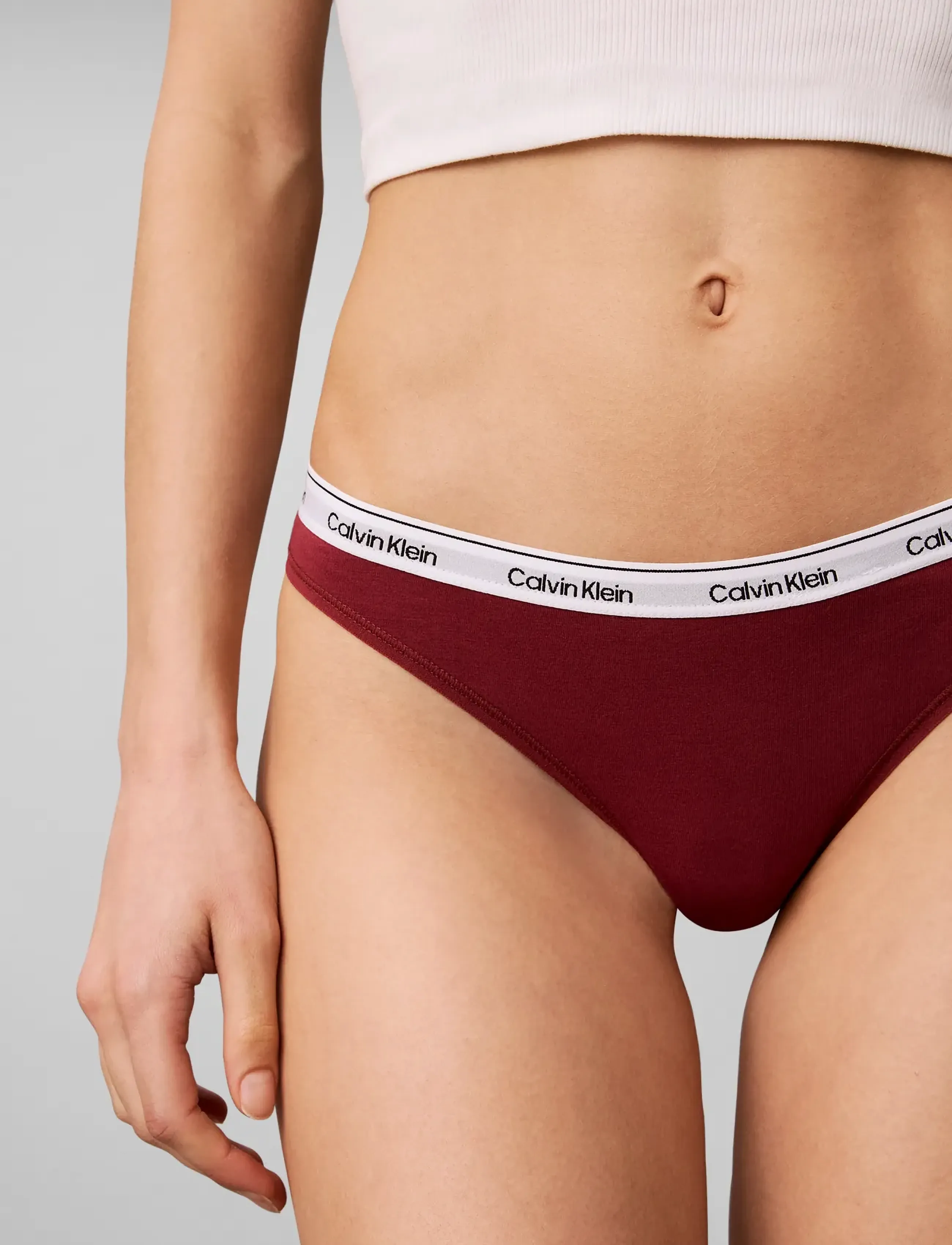 Calvin Klein - THONG 3PK - thongs - established red classic white seein - 3