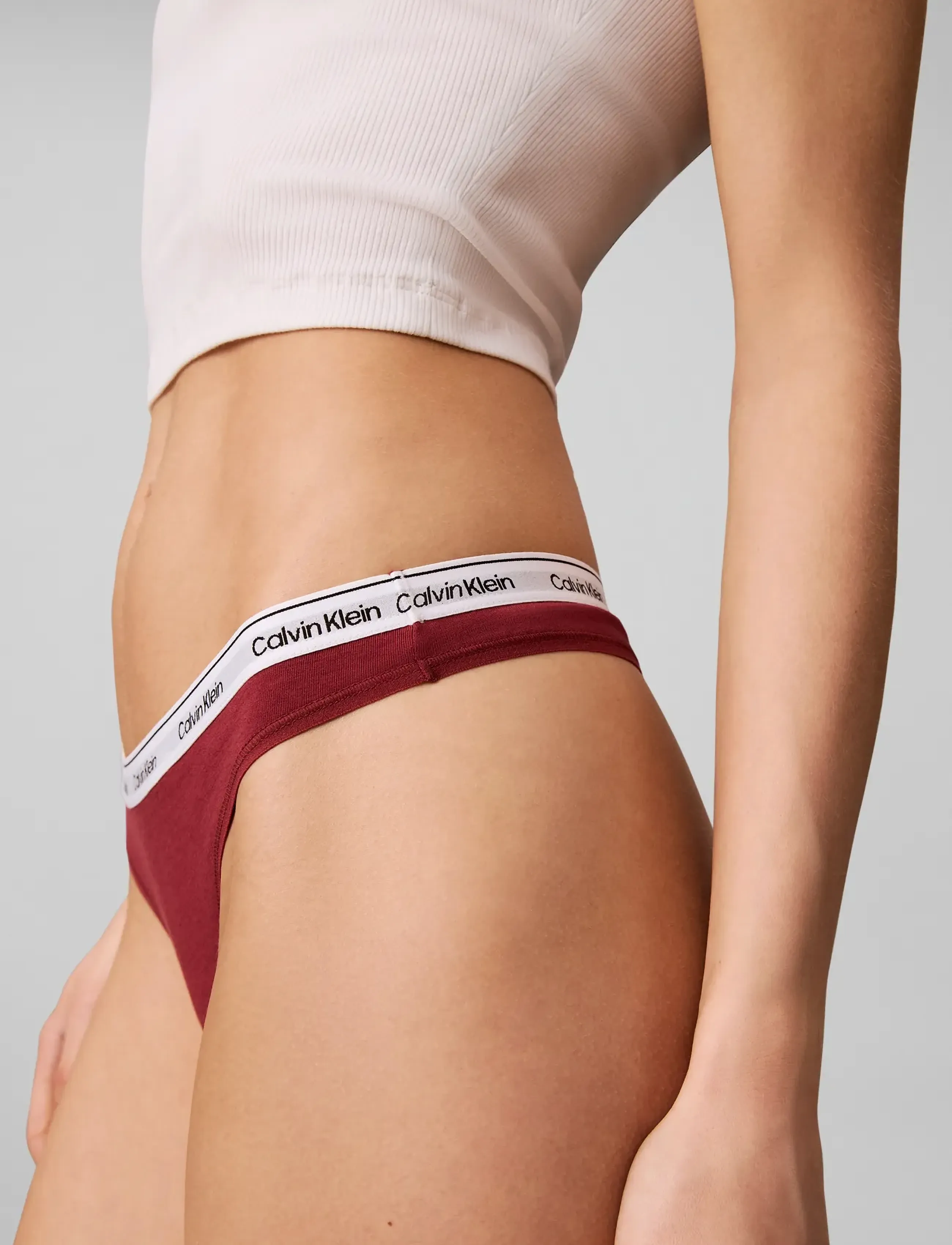 Calvin Klein - THONG 3PK - thongs - established red classic white seein - 5