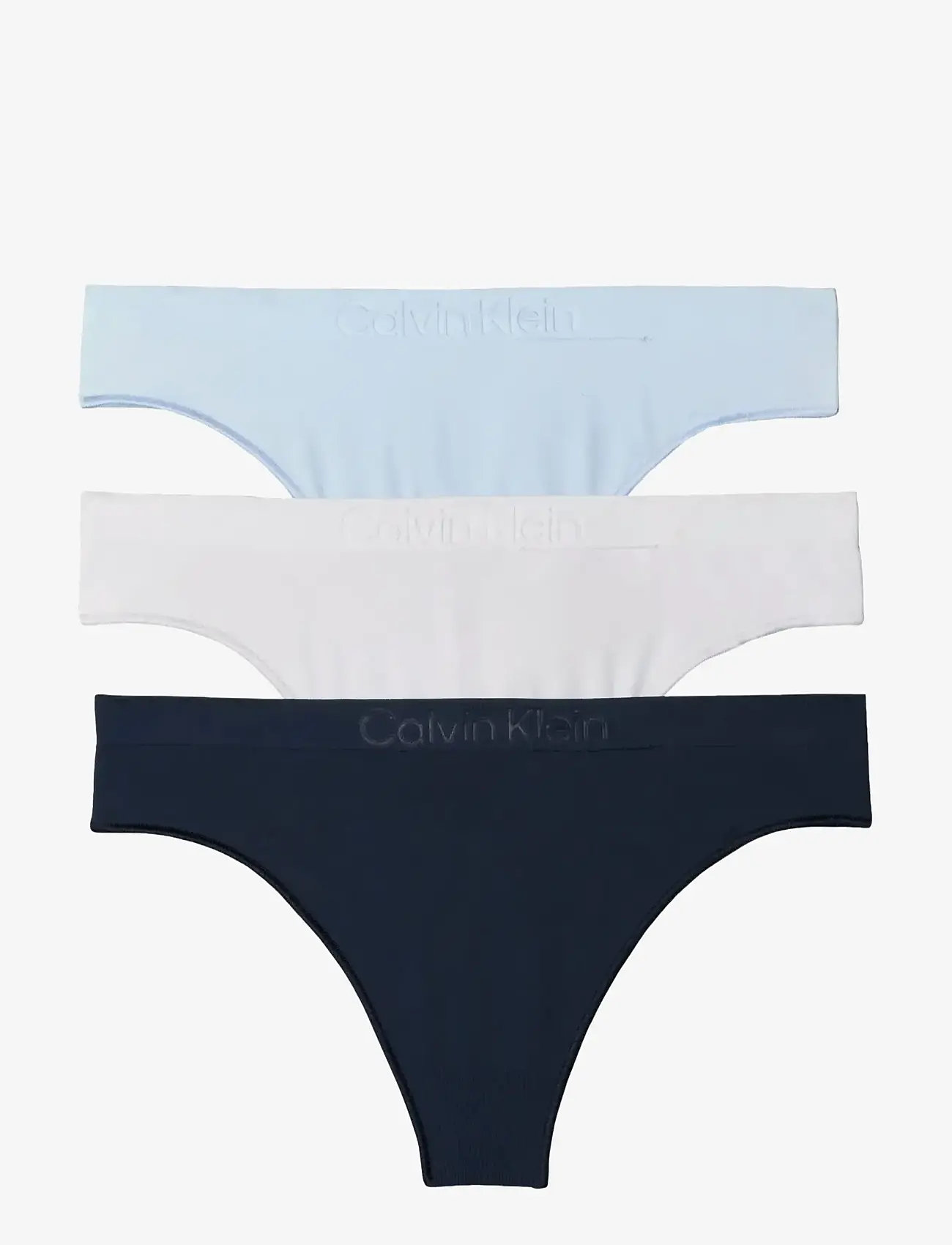 Calvin Klein - THONG 3 PK - stringtrusser - shoreline  breezy blue  silver haze - 1
