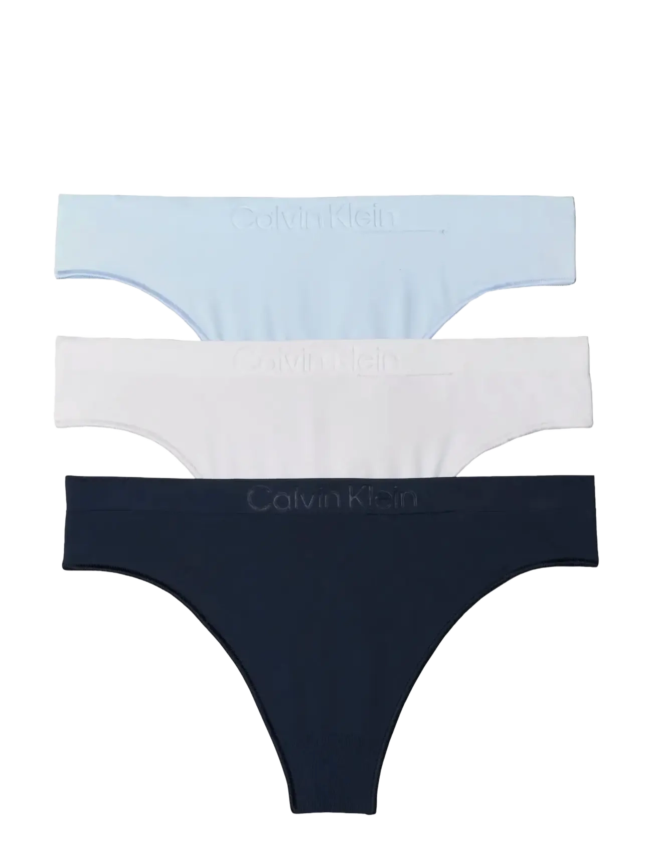 Calvin Klein - THONG 3 PK - stringid - shoreline  breezy blue  silver haze - 2