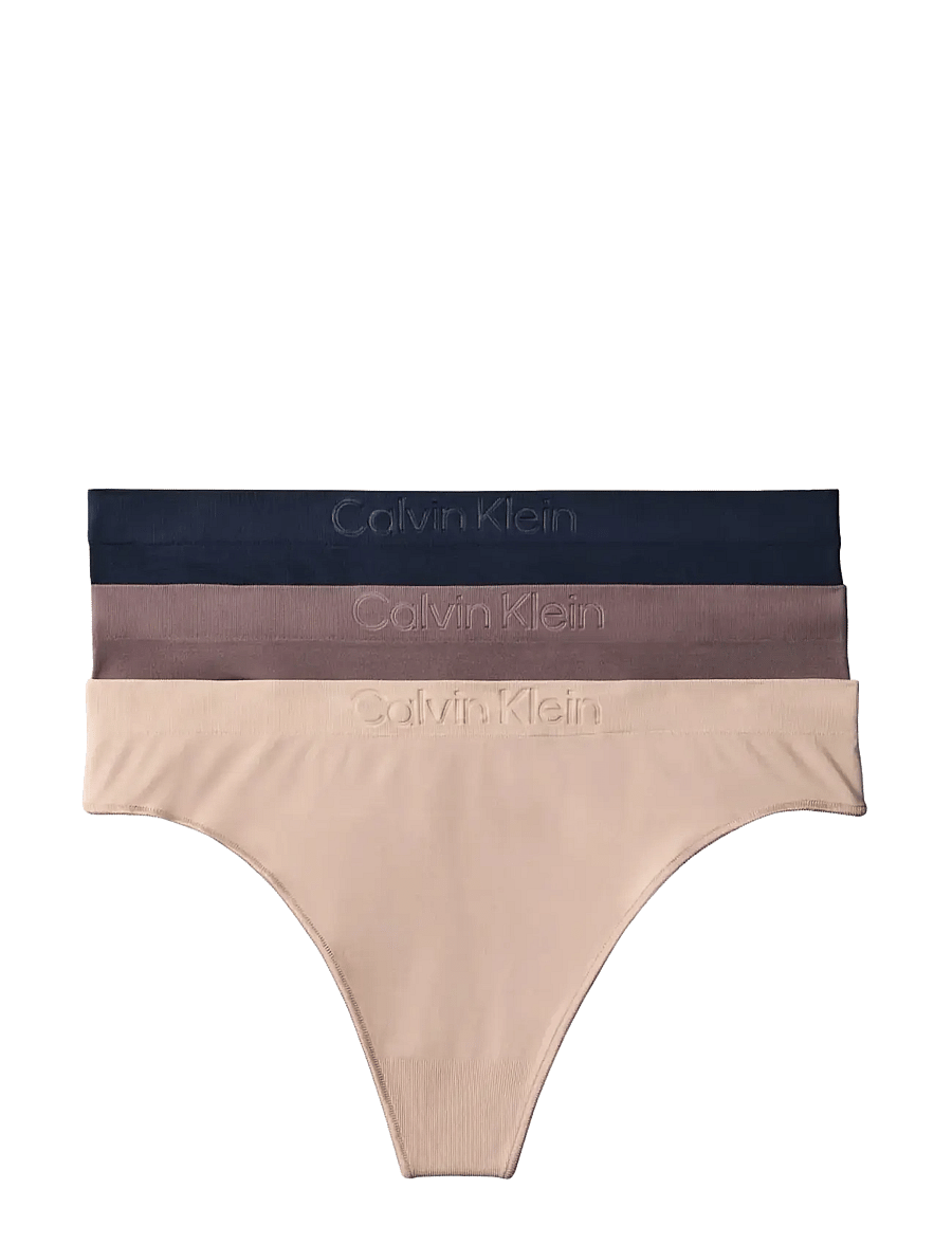 Calvin Klein - THONG 3 PK - stringtrusser - shoreline cedar sparrow - 1