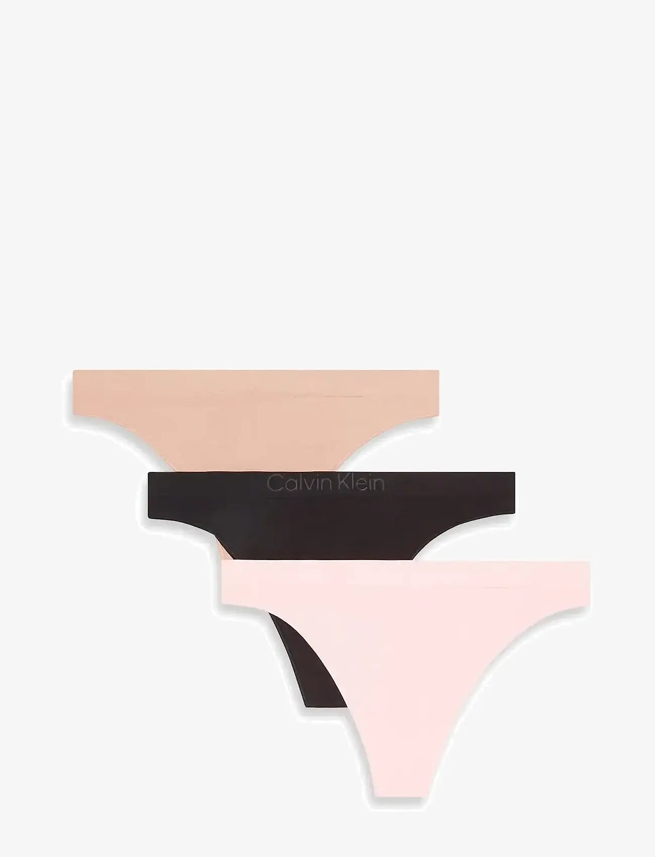 Calvin Klein - THONG 3 PK - stringtrusser - black  cedar  eggshell - 1