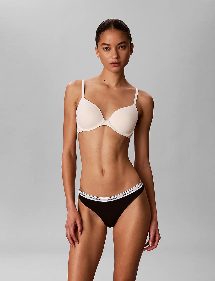 Calvin Klein - THONG 5 PK - stringid - black classic white triple stripe s - 0