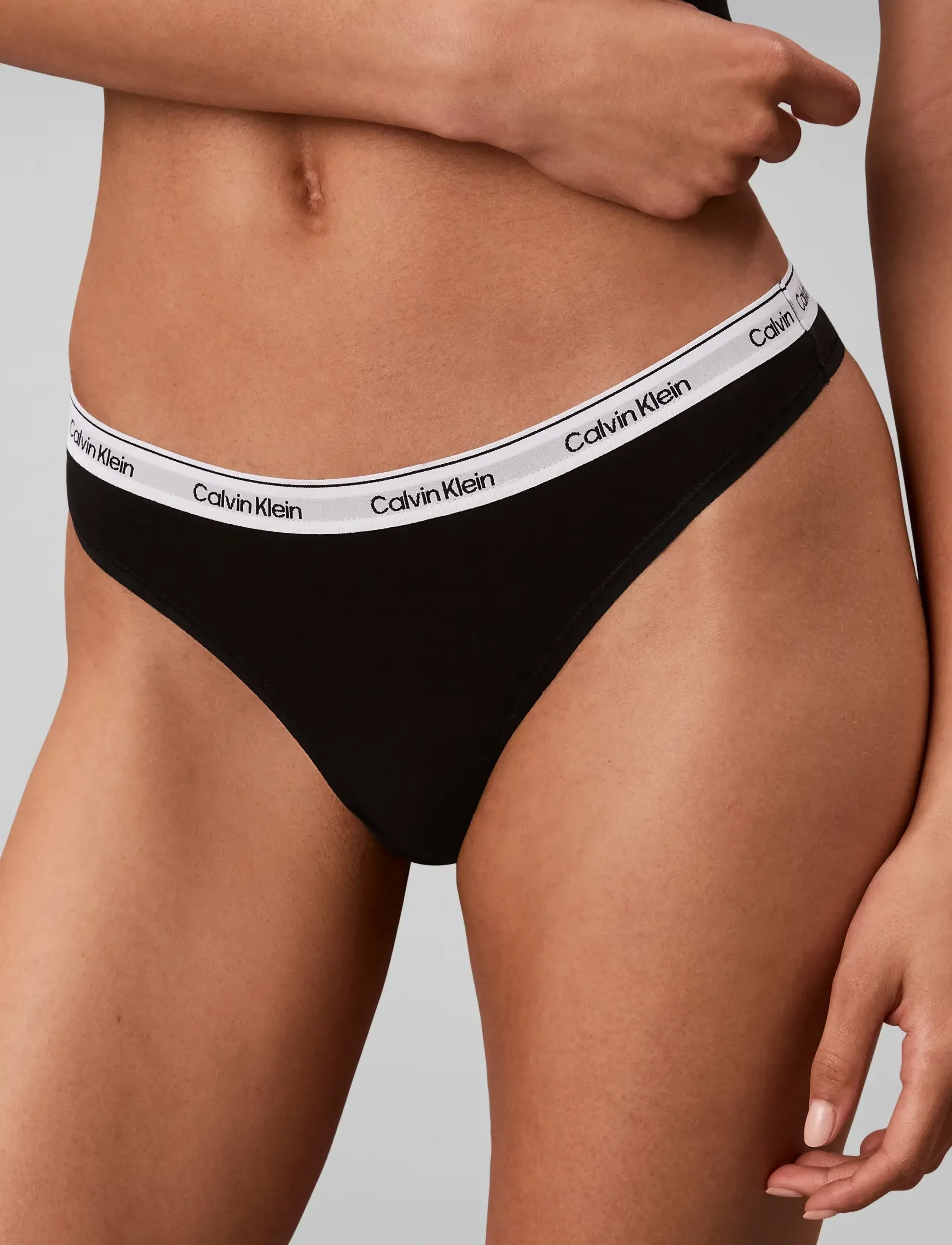 Calvin Klein - THONG 5 PK - stringtrusser - black grey heather hawaii orchid cl - 2