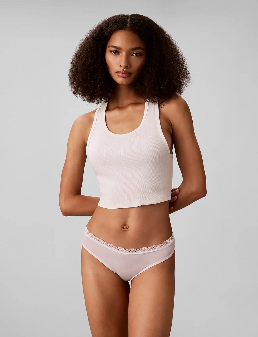Calvin Klein - THONG 3PK - stringtrusser - iron crystal blush dusty orchid - 0