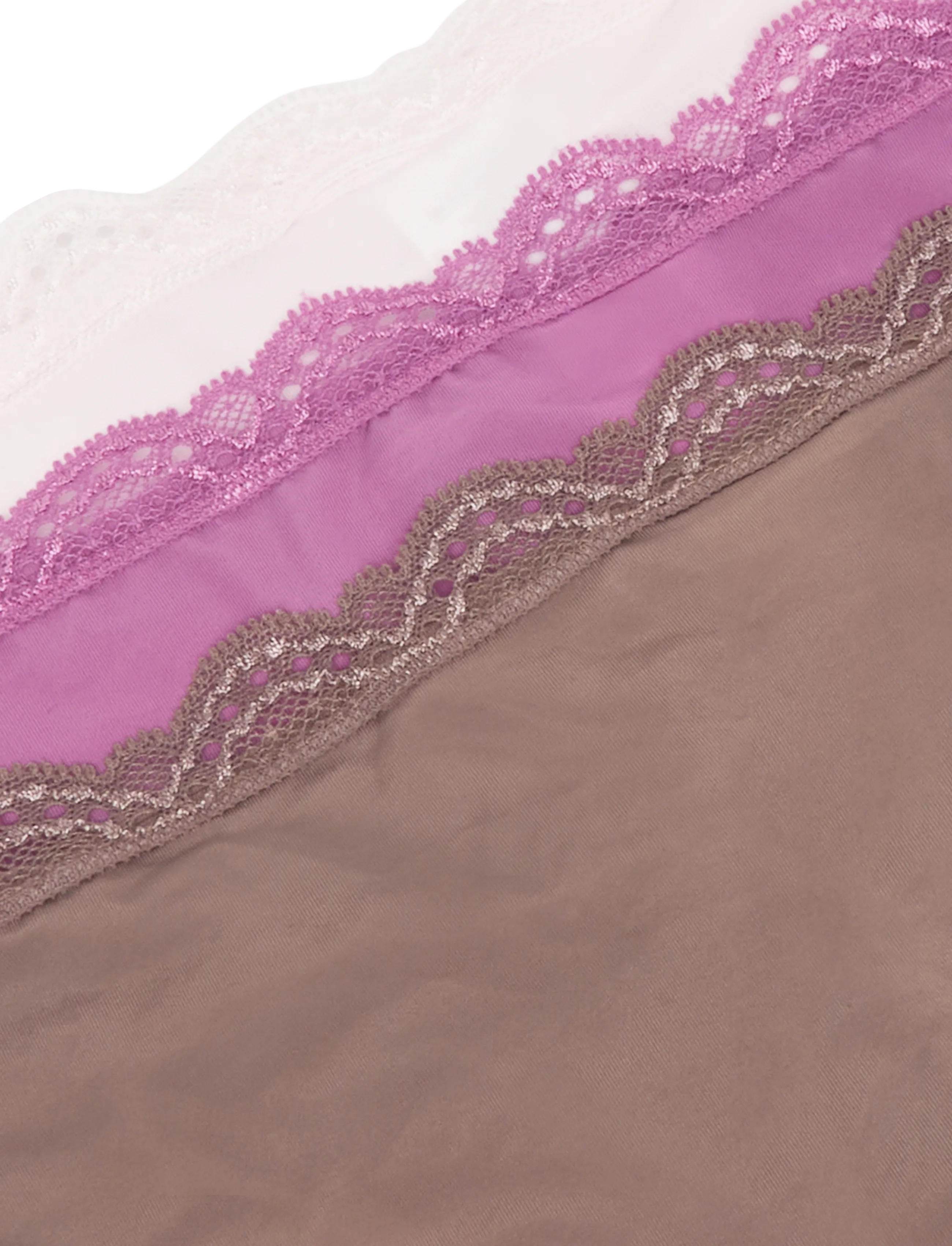 Calvin Klein - THONG 3PK - stringtrusser - iron  crystal blush  dusty orchid - 2