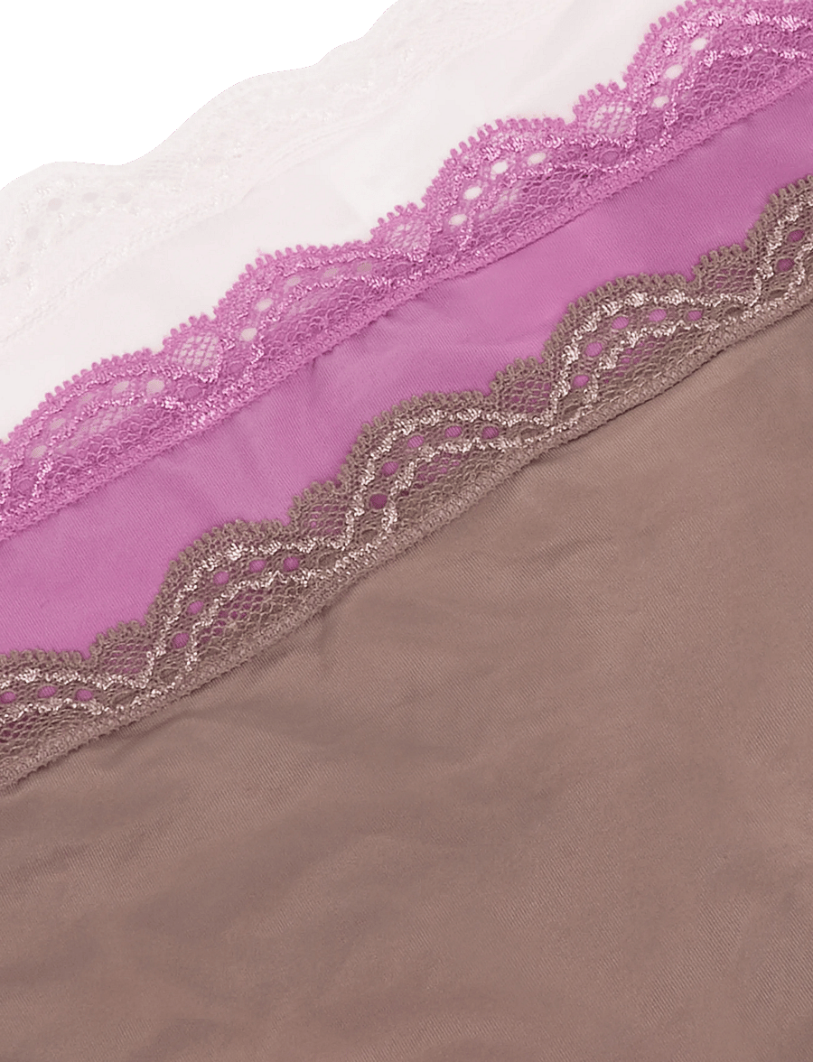 Calvin Klein - THONG 3PK - stringid - iron crystal blush dusty orchid - 2