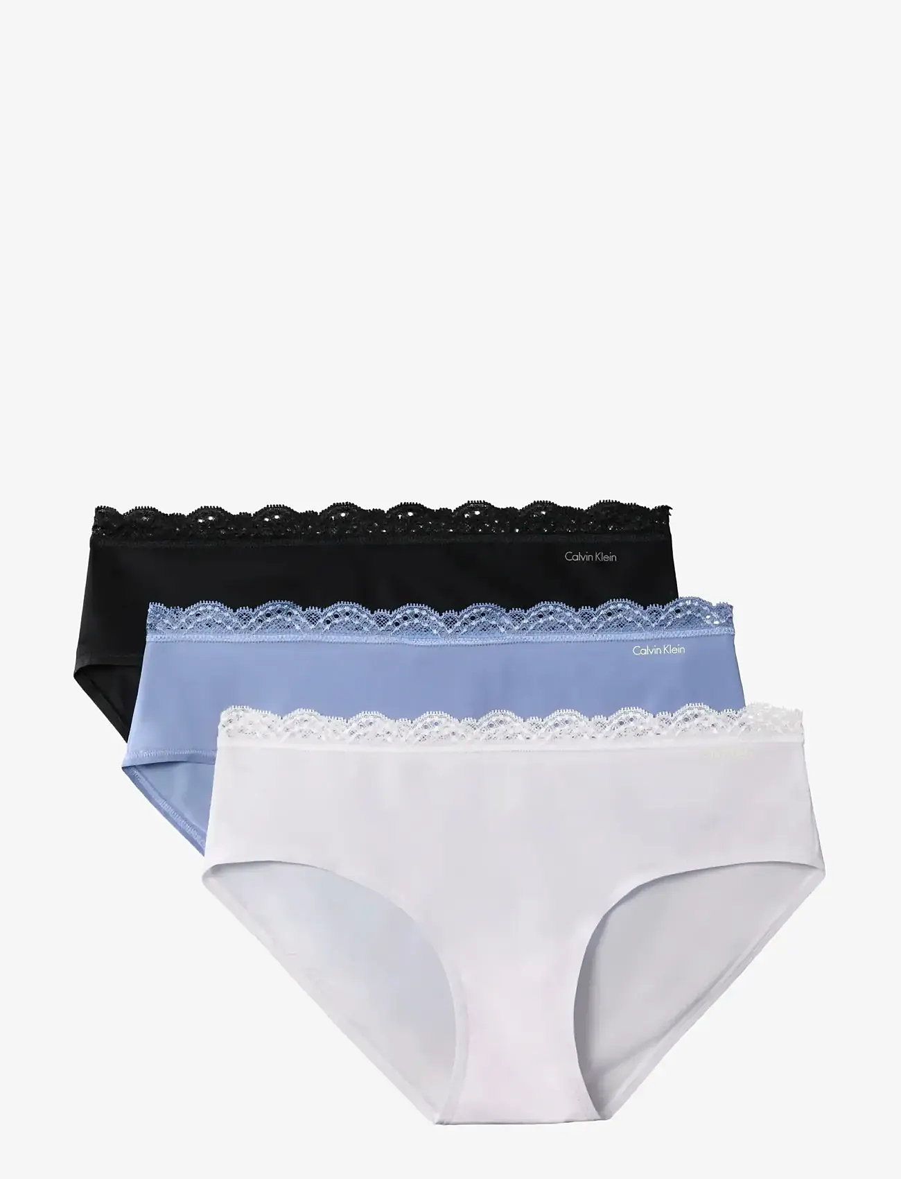 Calvin Klein - HIPSTER 3PK - hipster & hotpants - black blue tulip frosty lilac - 1