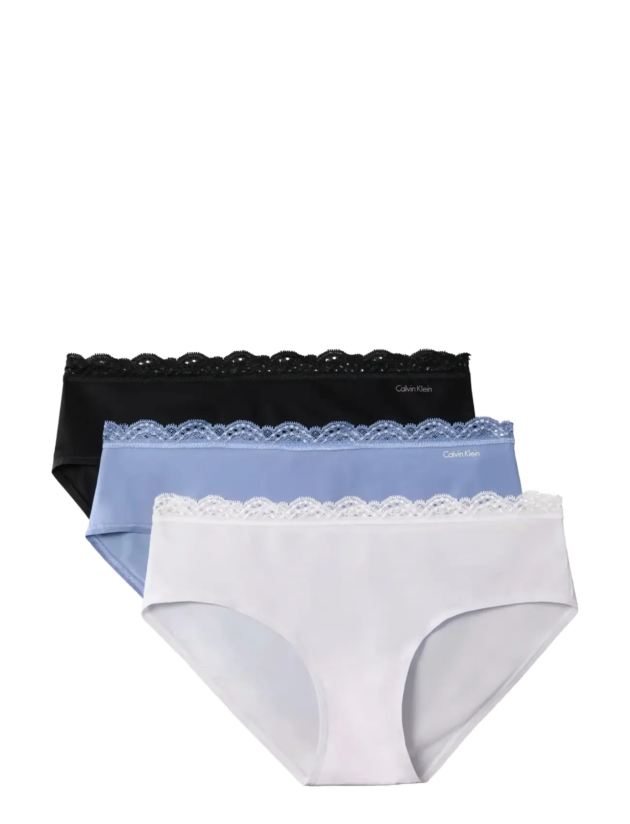Calvin Klein HIPSTER 3PK - Unterwäsche - BLACK BLUE TULIP FROSTY LILAC / black