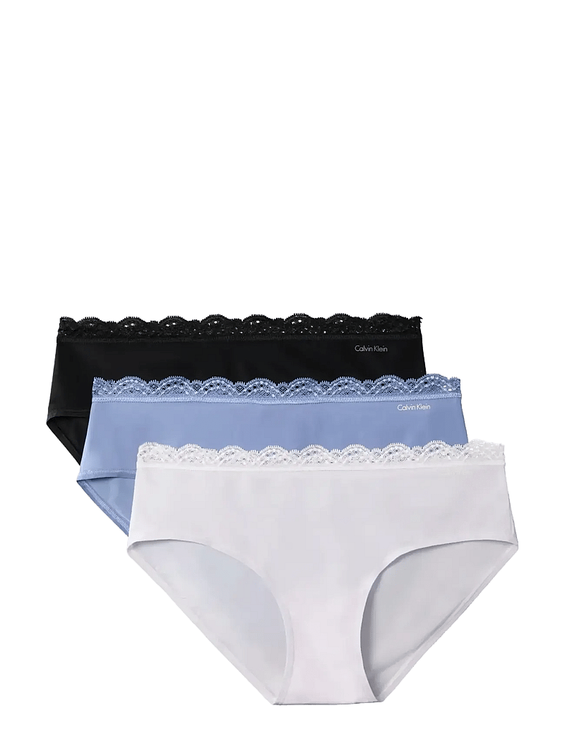 Calvin Klein - HIPSTER 3PK - hipster & hotpants - black blue tulip frosty lilac - 1