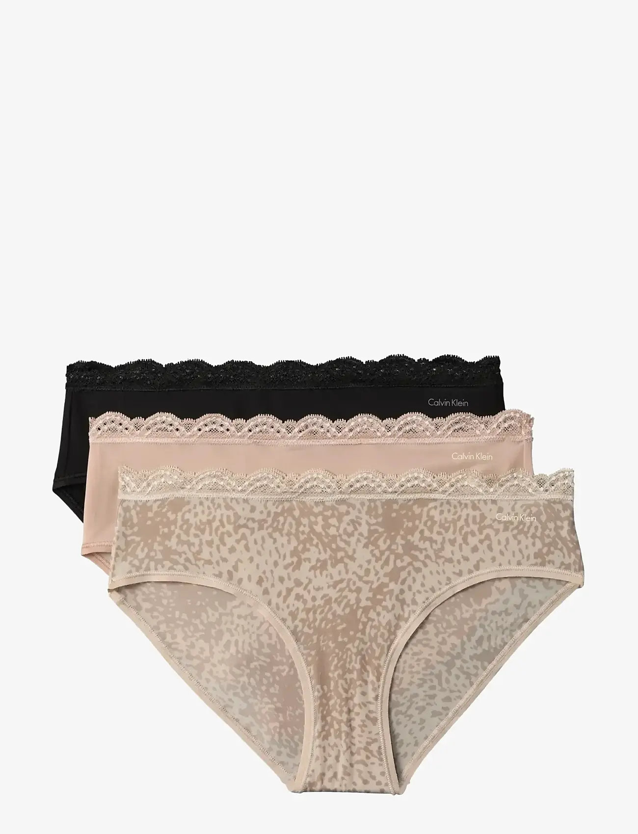 Calvin Klein - HIPSTER 3PK - hipster & boxershorts - black cedar animal wave oxford tan - 1