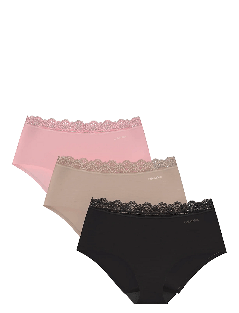 Calvin Klein - HIPSTER 3PK - hipster & boyshorts - black cedar attract - 0