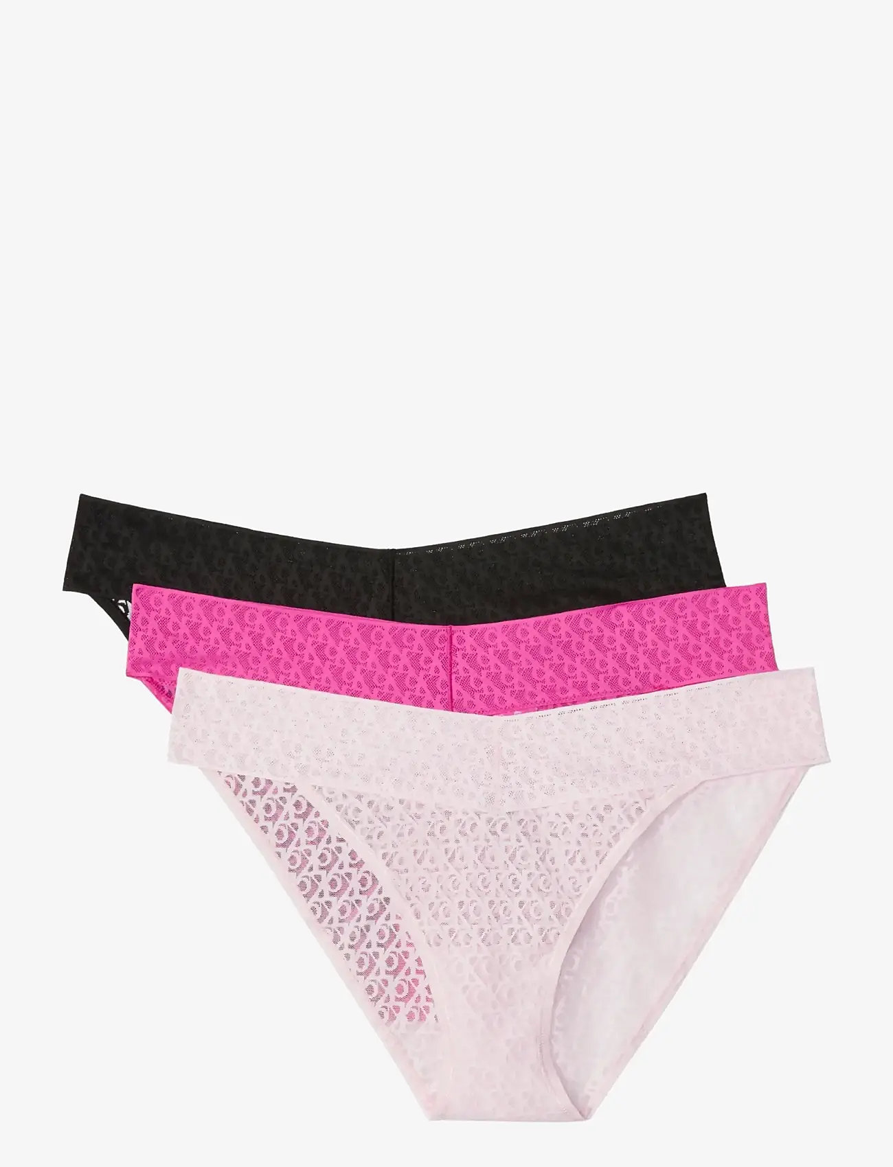 Calvin Klein - LOW RISE BIKINI 3PK - püksikud - black  cradle pink  stunning orchid - 1