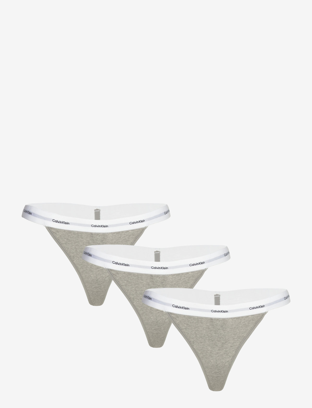 Calvin Klein - STRING THONG 3PK - stringtrosor - gry hther/gry hther/gry hther - 1