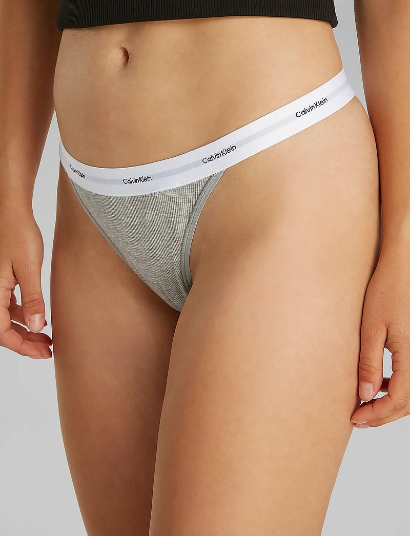 Calvin Klein - STRING THONG 3PK - stringtrosor - gry hther/gry hther/gry hther - 4
