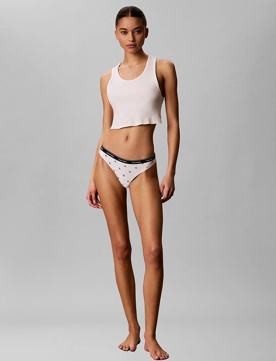 Calvin Klein - THONG 7 PK - stringid - black black grey heather grey heath - 5