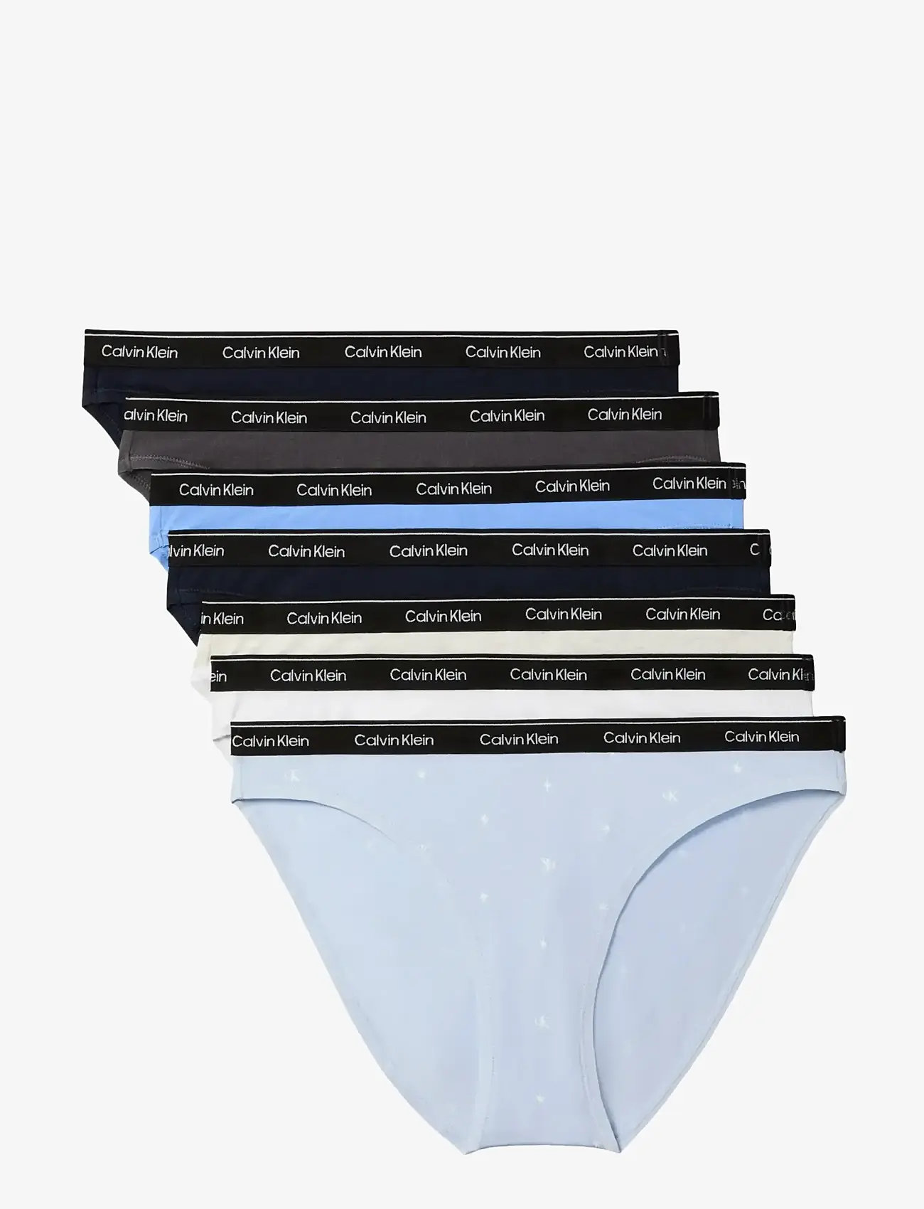 Calvin Klein - BIKINI 7PK - brazilian slips - shrln shrln sngstrs brzybl snwhthr - 1