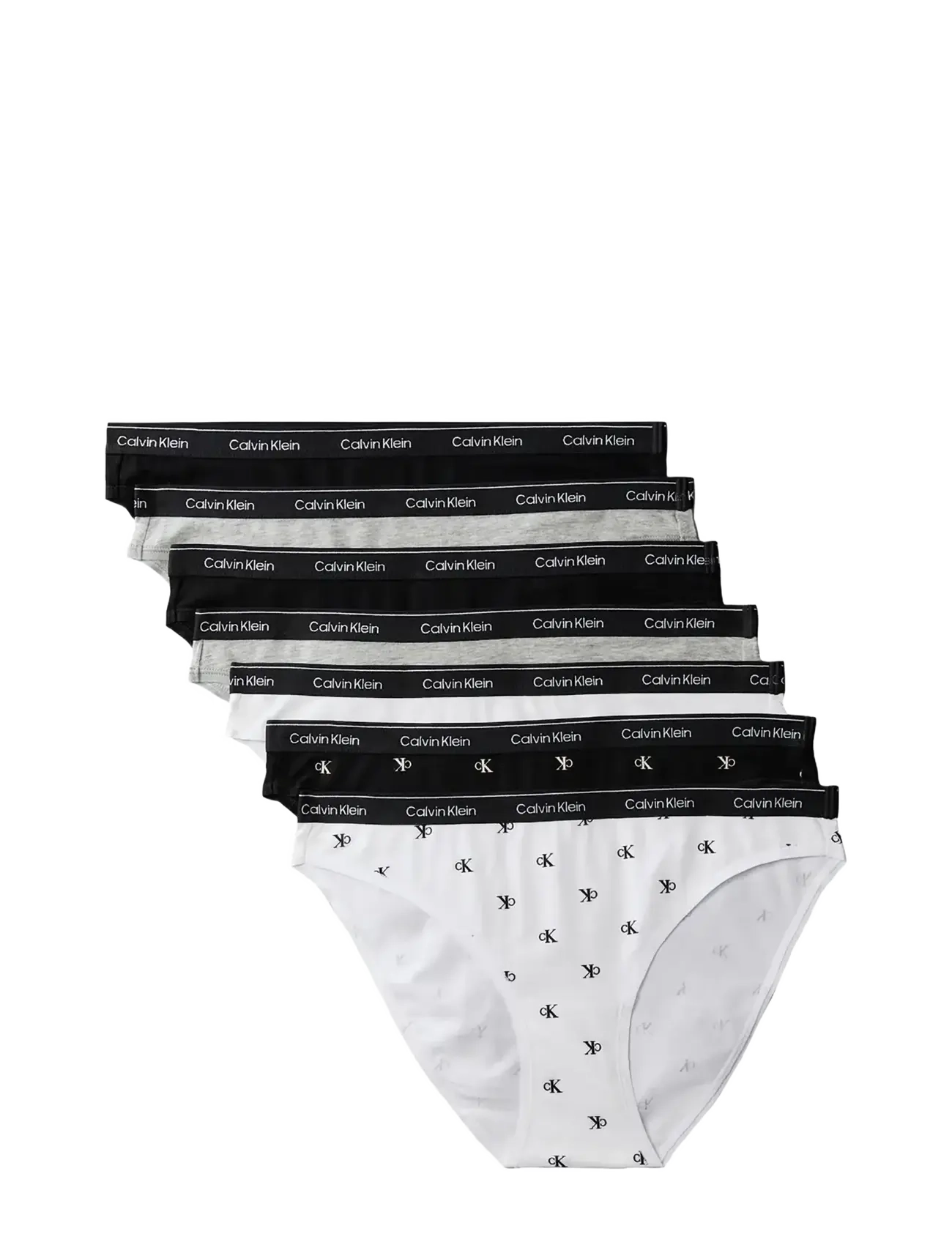 Calvin Klein - BIKINI 7PK - briefs - black black grey heather grey heath - 1
