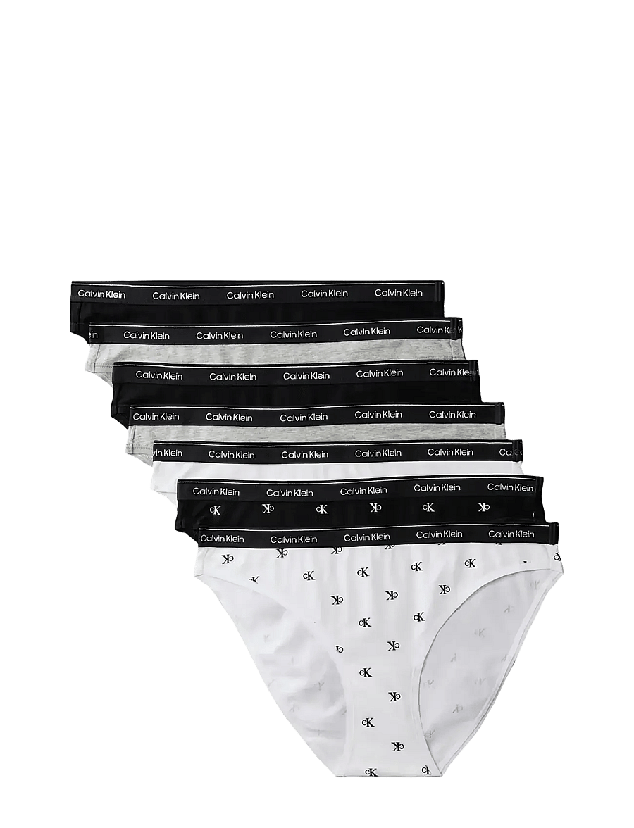 Calvin Klein - BIKINI 7PK - püksikud - black black grey heather grey heath - 1