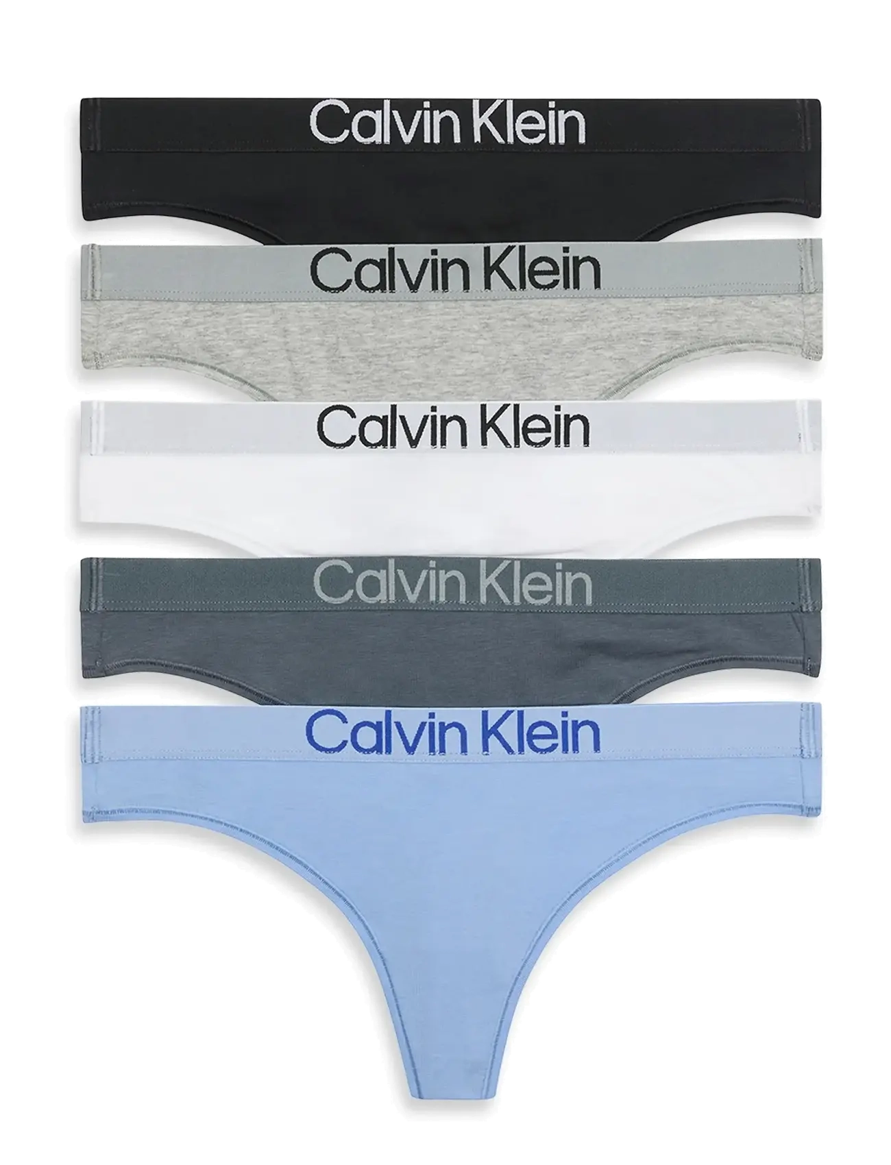 CALVIN KLEIN Stringtanga 5Pk Patterned - XL - Damen