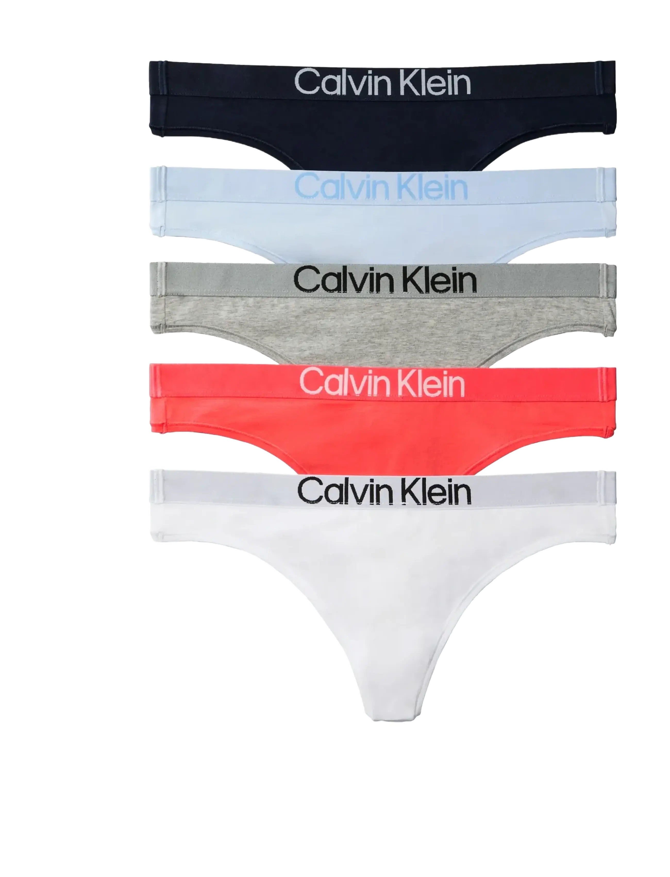 Calvin Klein THONG 5PK - Uus - SHORELINE  BREEZY BLUE  GREY HTR  C / multi