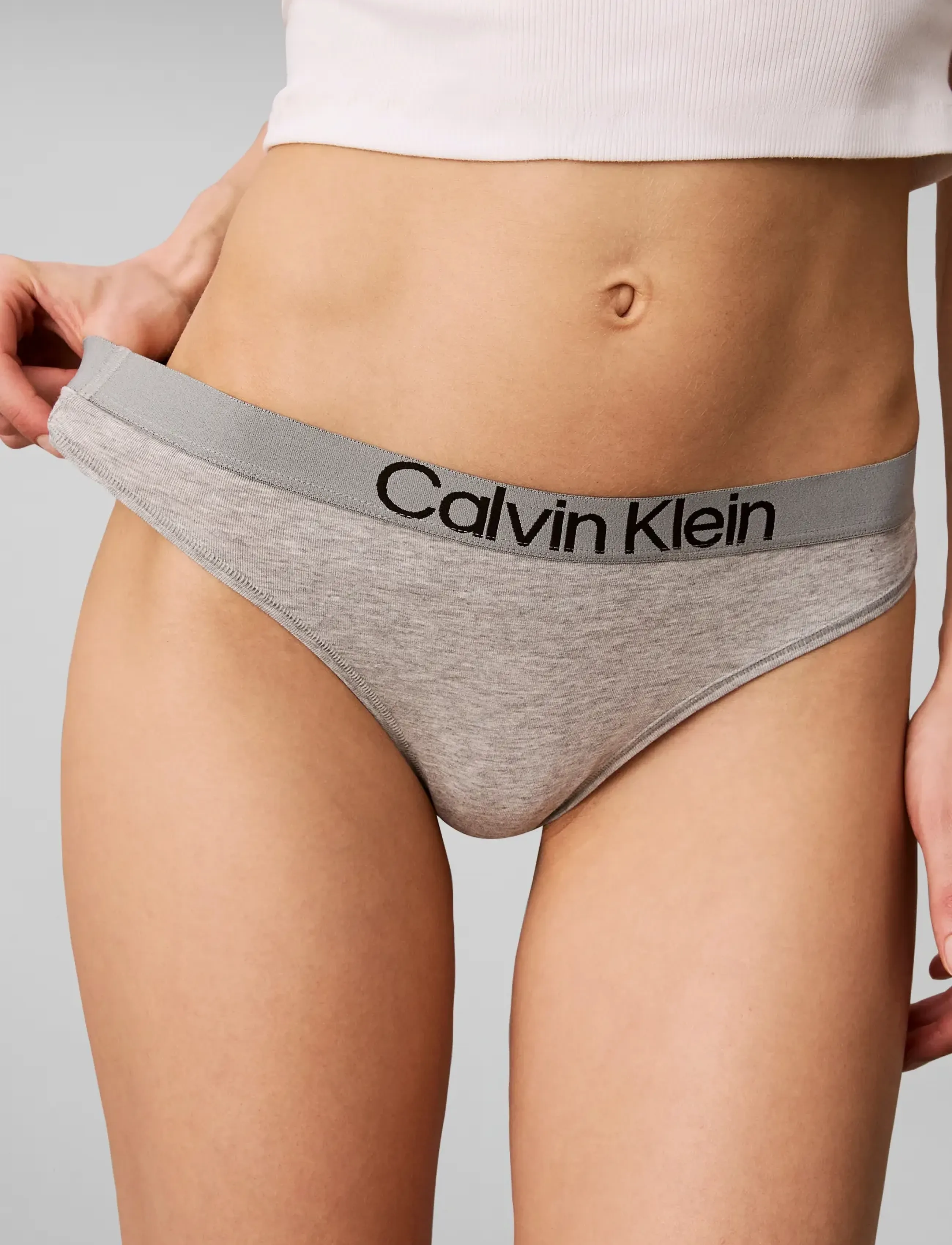 Calvin Klein - THONG 5PK - stringtrusser - black  grey heather established red - 3