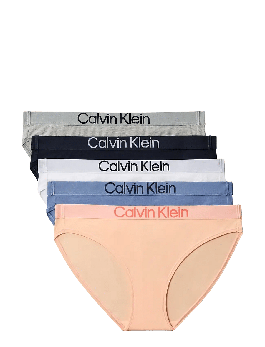 Calvin Klein - BIKINI 5PK - briefs - shoreline white grey htr blue tu - 1