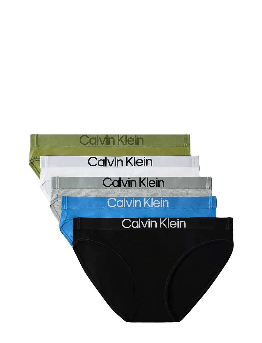 Calvin Klein - BIKINI 5PK - slips - black poseidon blue grey heather cl - 1