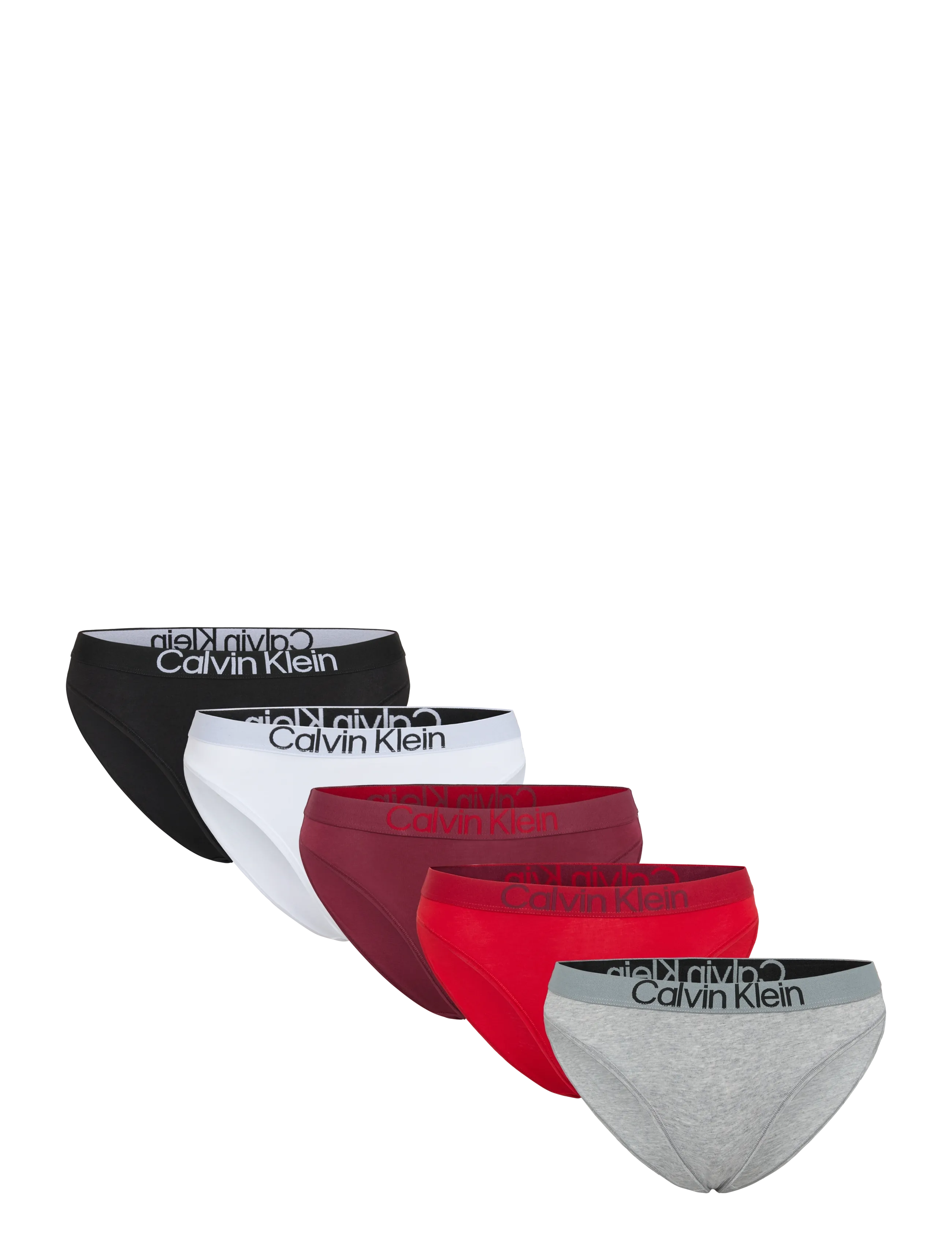 Calvin Klein - BIKINI 5PK - briefs - black  grey heather established red - 1