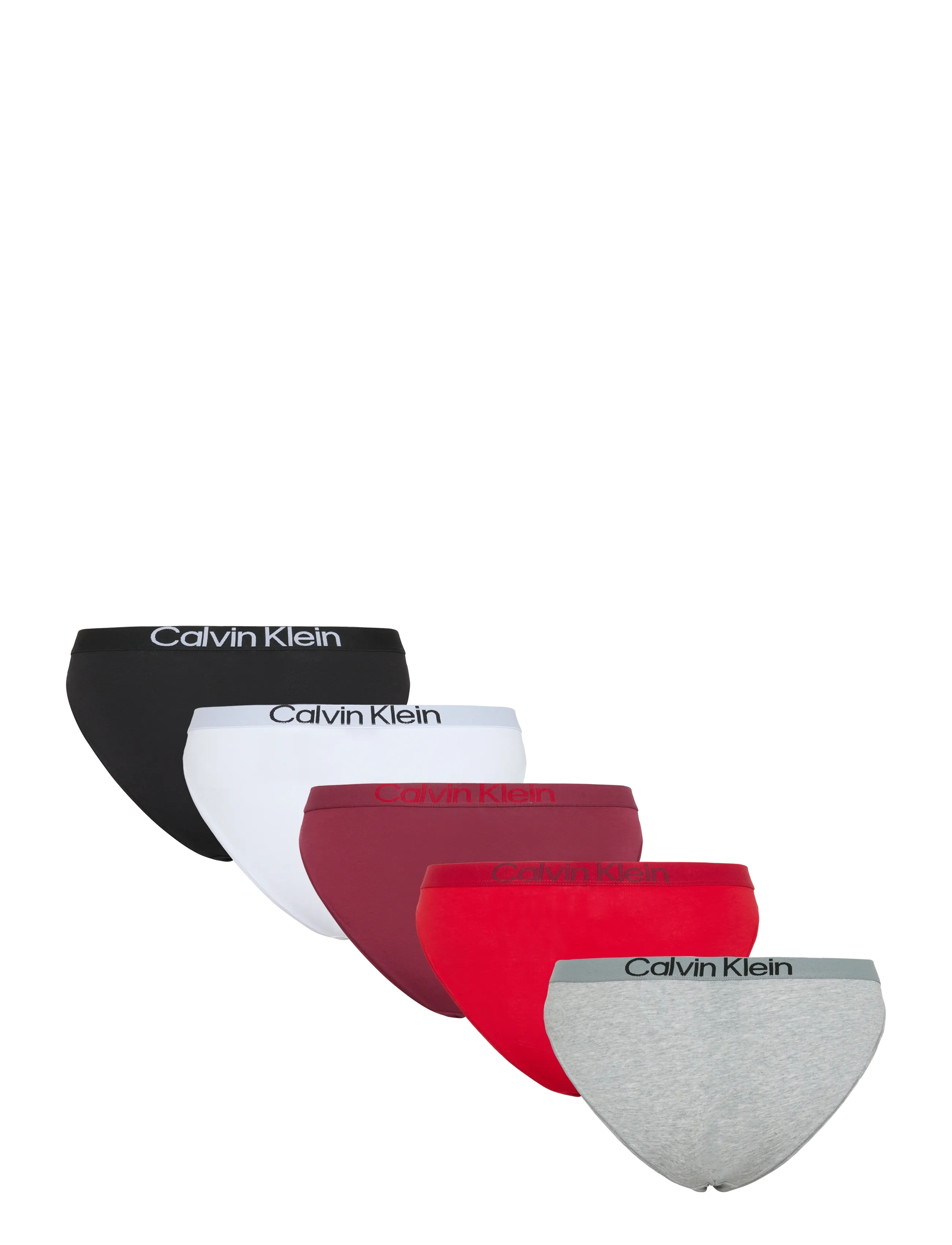 Calvin Klein - BIKINI 5PK - briefs - black  grey heather established red - 2