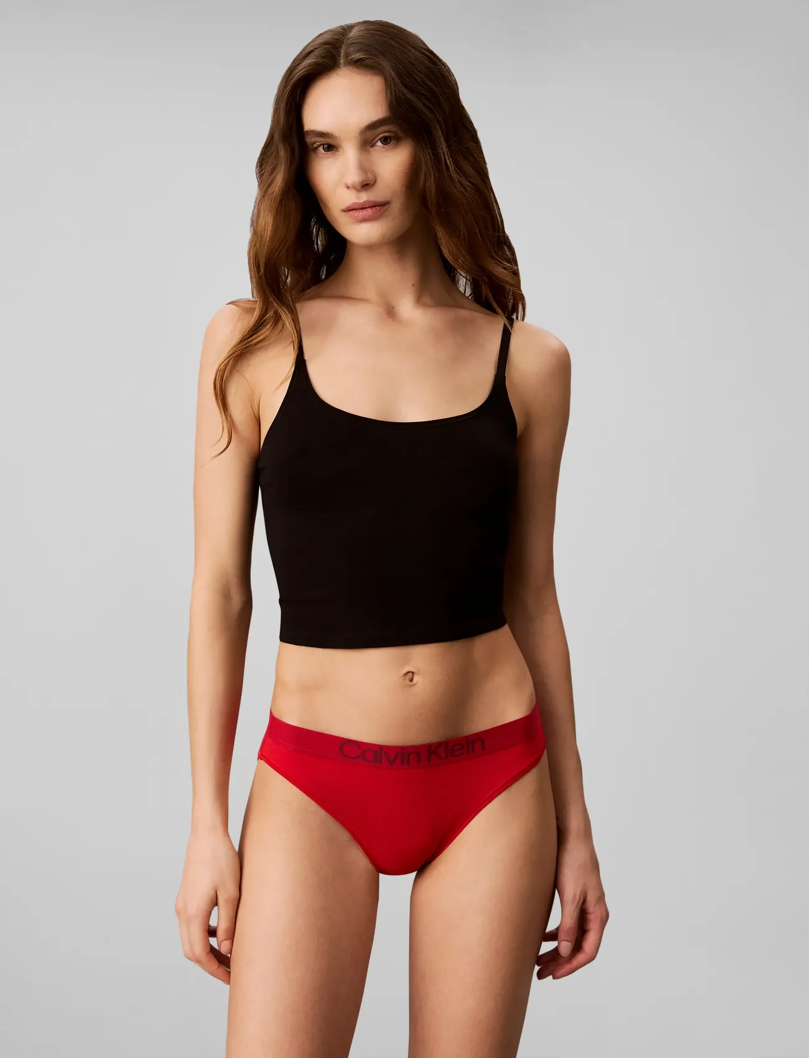 Calvin Klein BIKINI 5PK - Calvin Klein - BLACK  GREY HEATHER ESTABLISHED RED / black