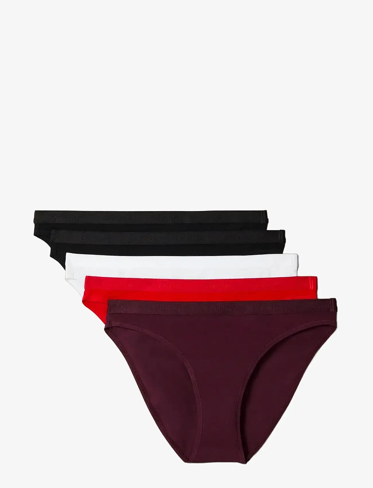 Calvin Klein - BIKINI 5PK - briefs - black/black/adrenaline rush/dark be - 0