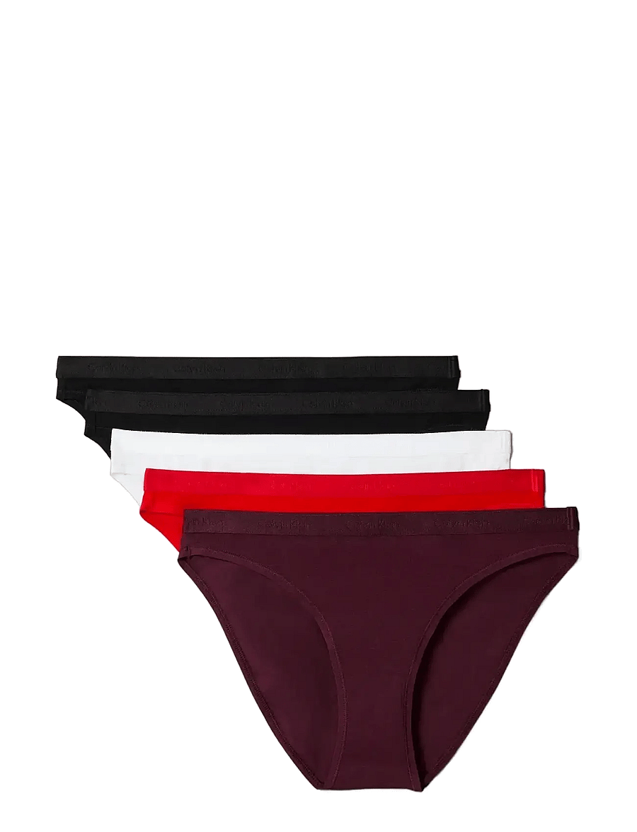 Calvin Klein - BIKINI 5PK - briefs - black/black/adrenaline rush/dark be - 0