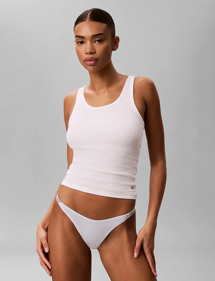 Calvin Klein - DIPPED THONG 3PK - strings - black classic white plein air - 0