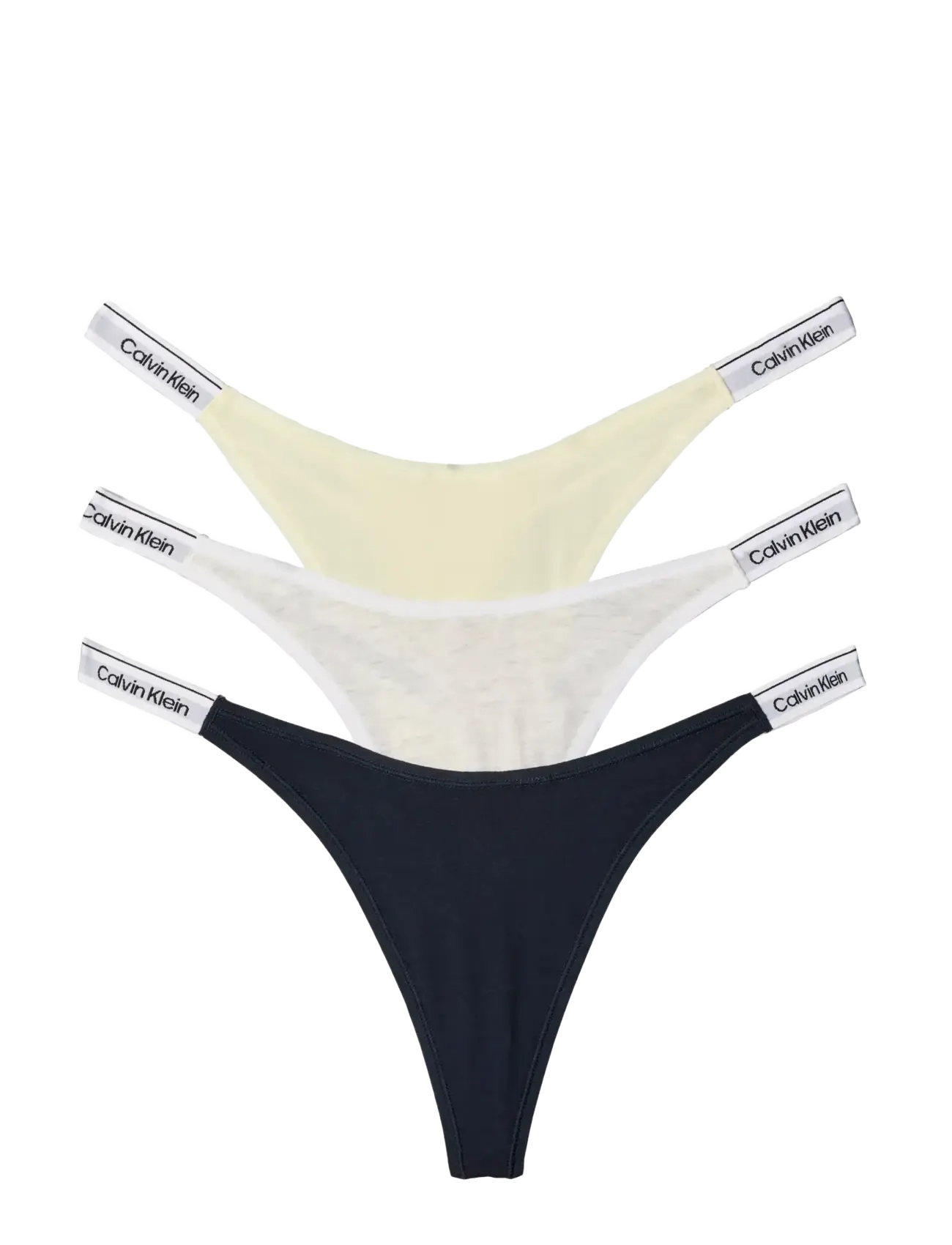 Calvin Klein DIPPED THONG 3PK - Unterwäsche - SHORELINE  SNOW HEATHER  PEAR SORBE / multi
