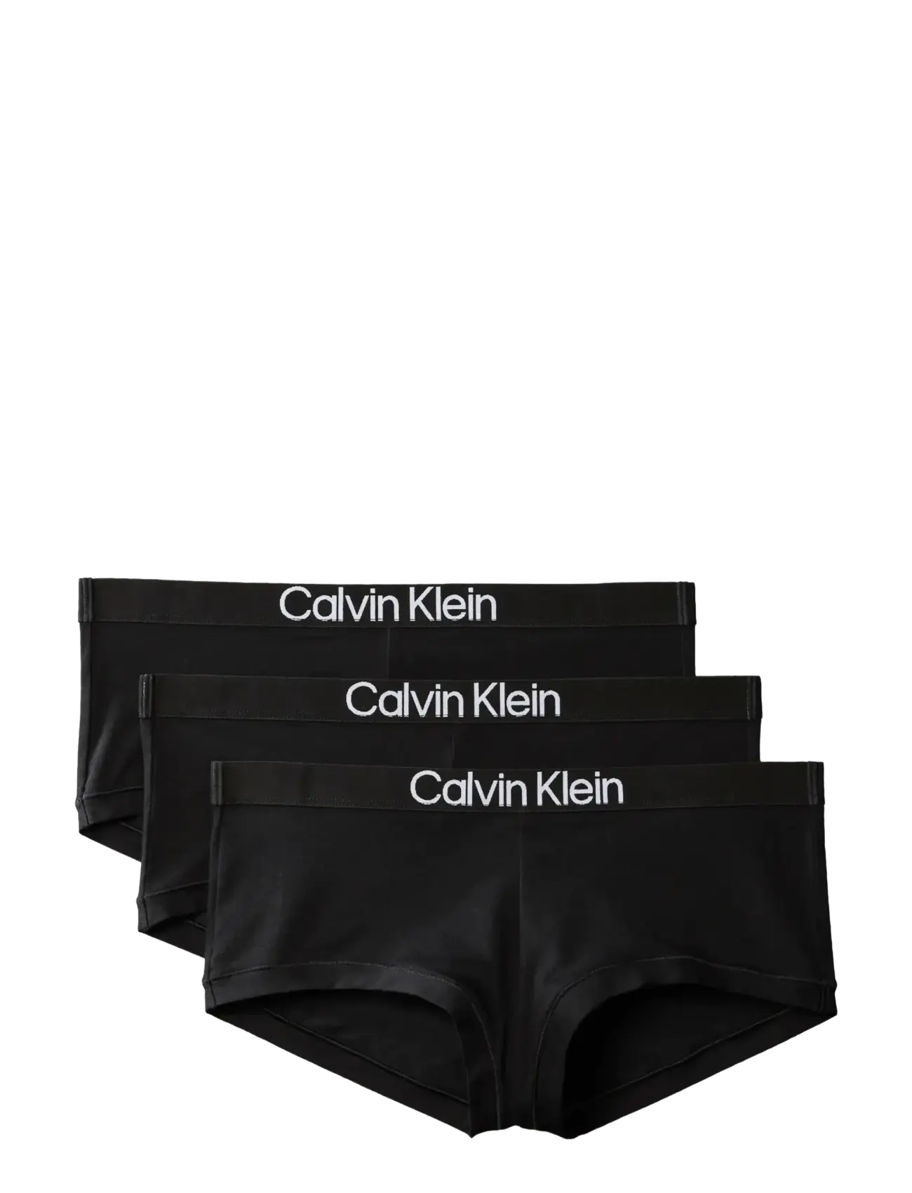 Calvin Klein BOYSHORT 3PK - Underkläder - BLACK BLACK BLACK / black